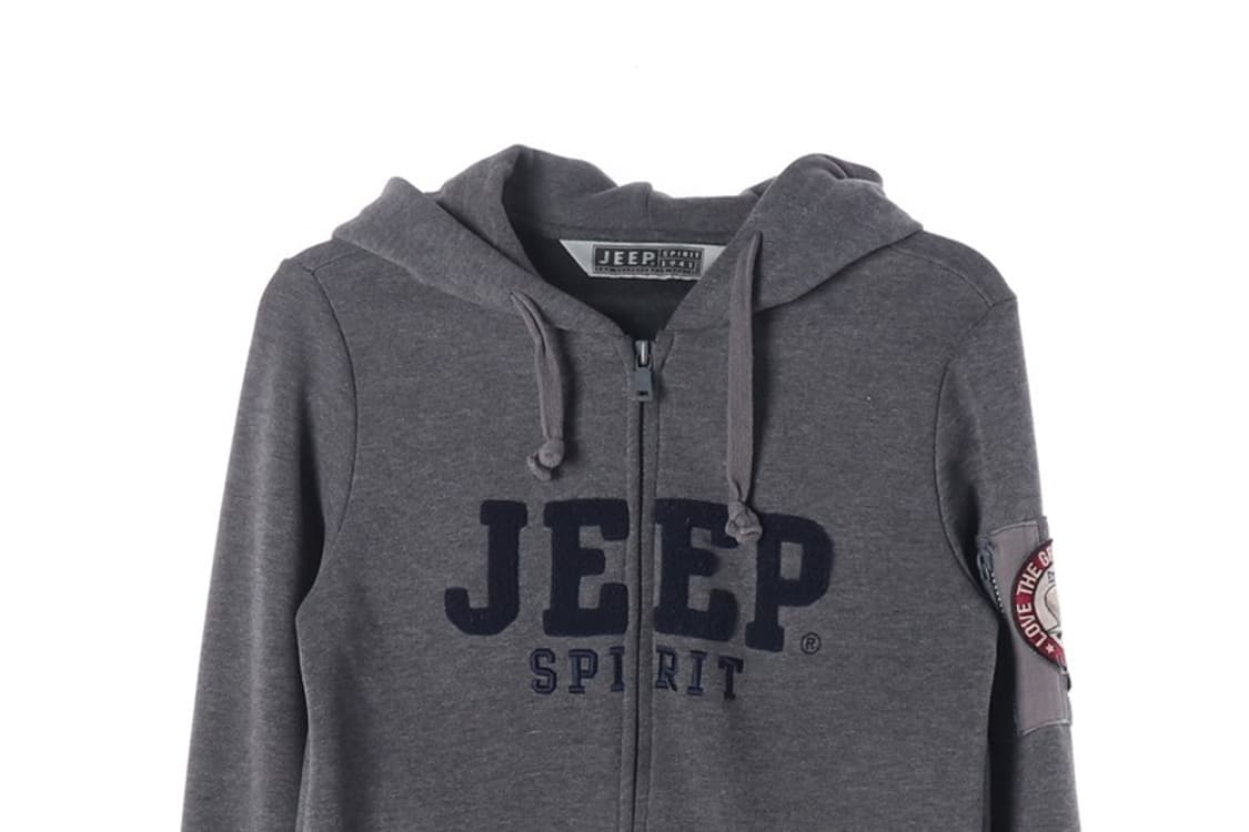 지프 스피릿 빅로고 자수 후드 집업 S 상품이미지3