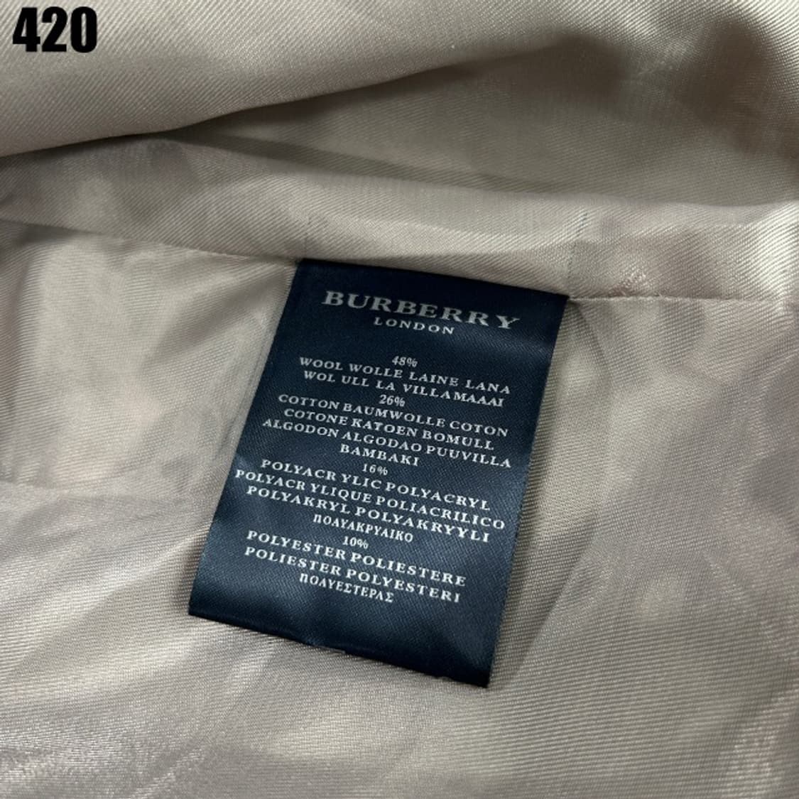 버버리 체크 롱코트  상품이미지3