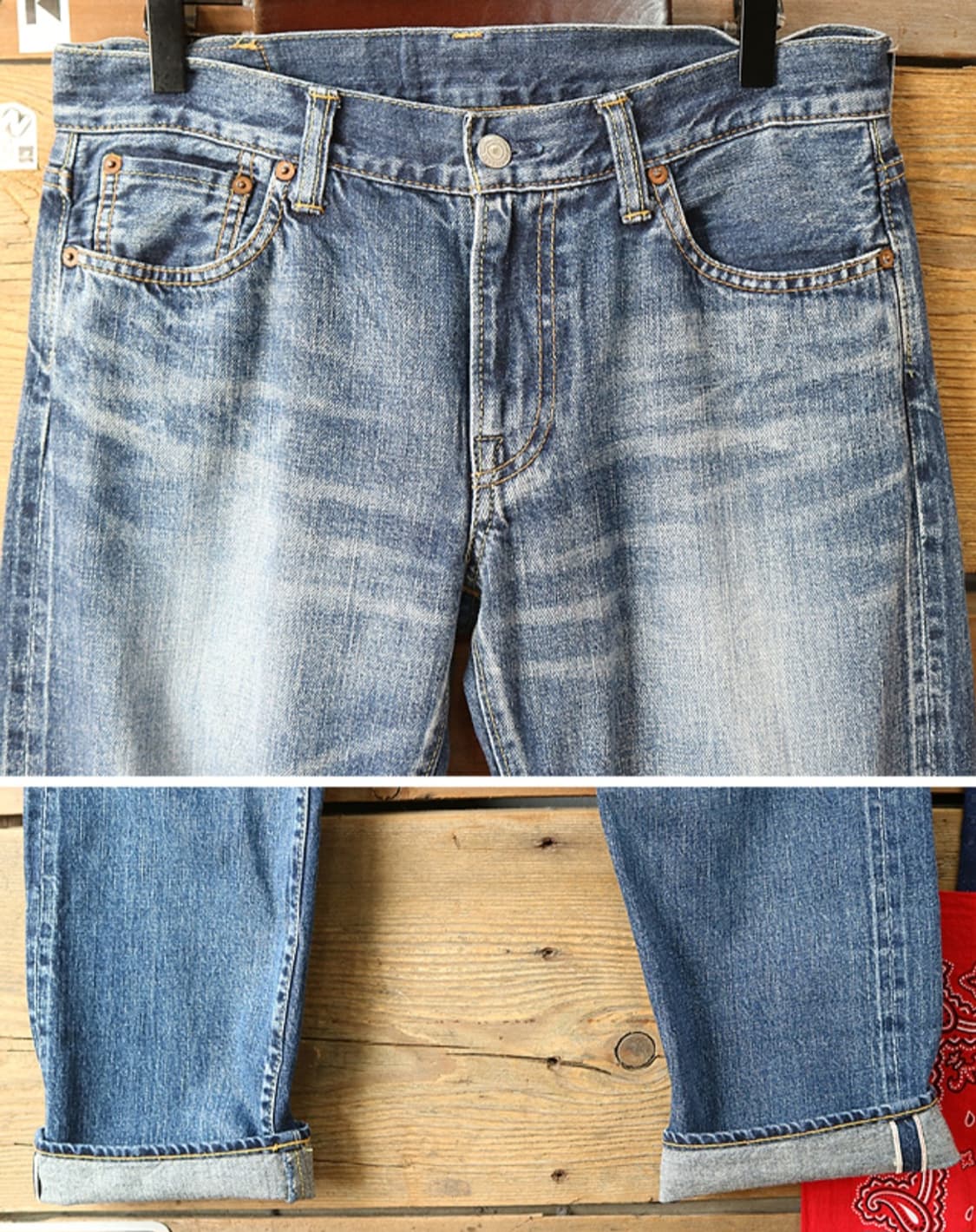 
일본판 deep blue 워싱가공 우먼 셀비지 데님  우먼프리 상품이미지3