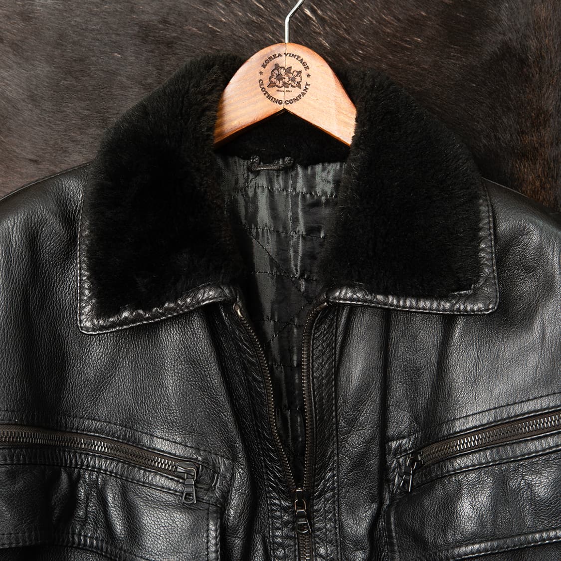 [115] 90s VERSACE 베르사체 레더 에비에이터 자켓  상품이미지3