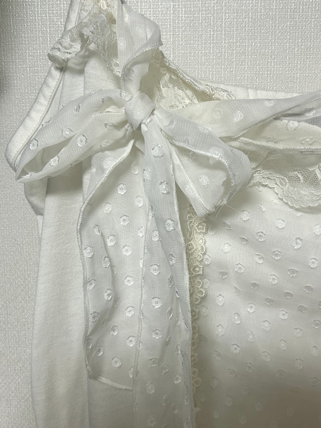 하니유빈티지 나시, 빈티지 슬리브리스, 도트 나시 상품이미지2