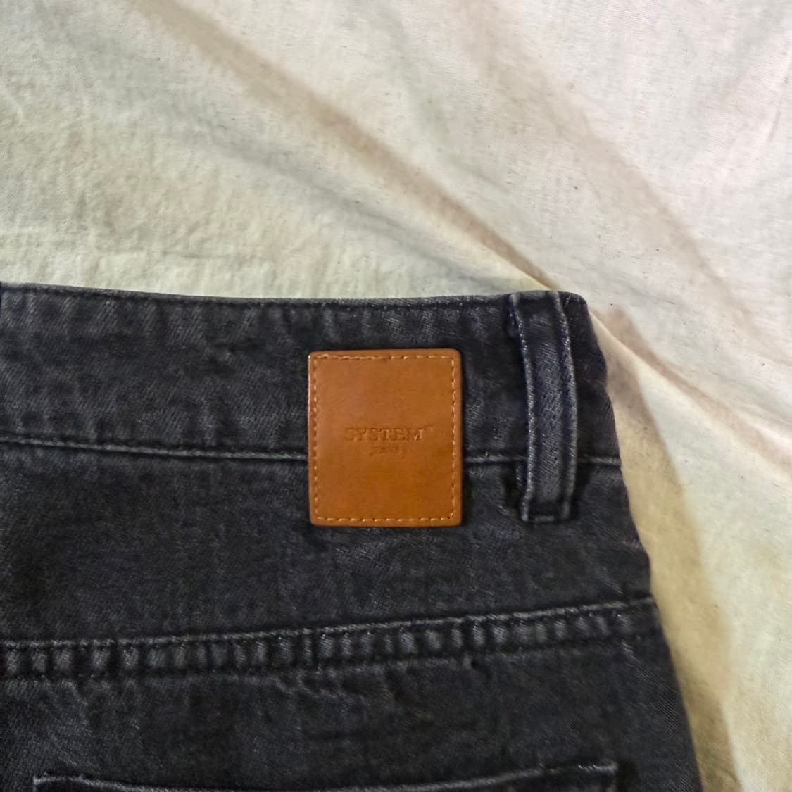 시스템 데님 와이드팬츠  상품이미지5