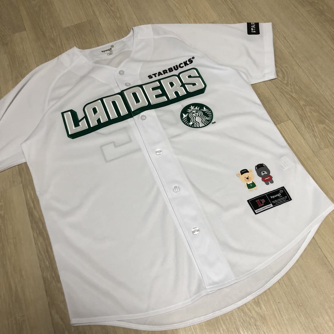 (110 / 2XL) SSG 랜더스 X 스타벅스 22 주년 져지 유니폼 상품이미지2