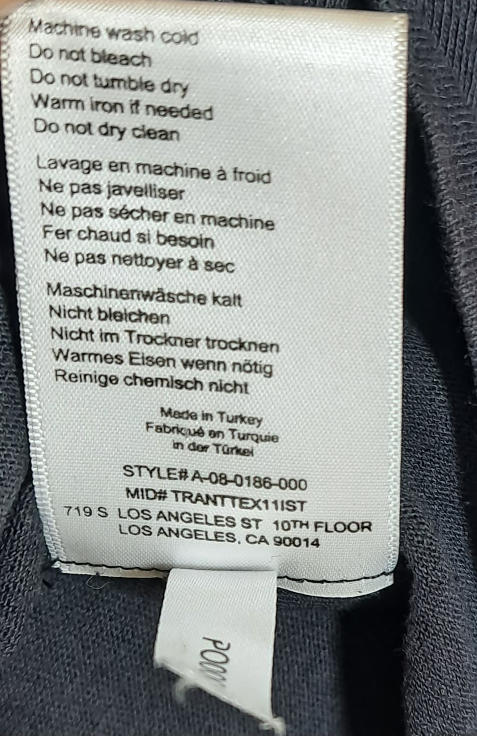 ANINE BING 로고 슬리브리스 탑 S 상품이미지6