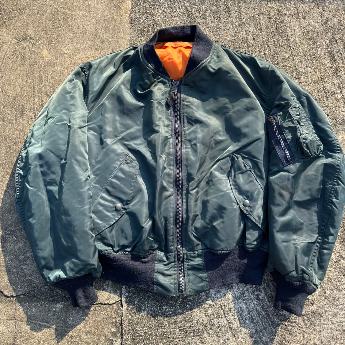 [L] 90s Greenbrier MA-1 항공 점퍼 상품이미지1