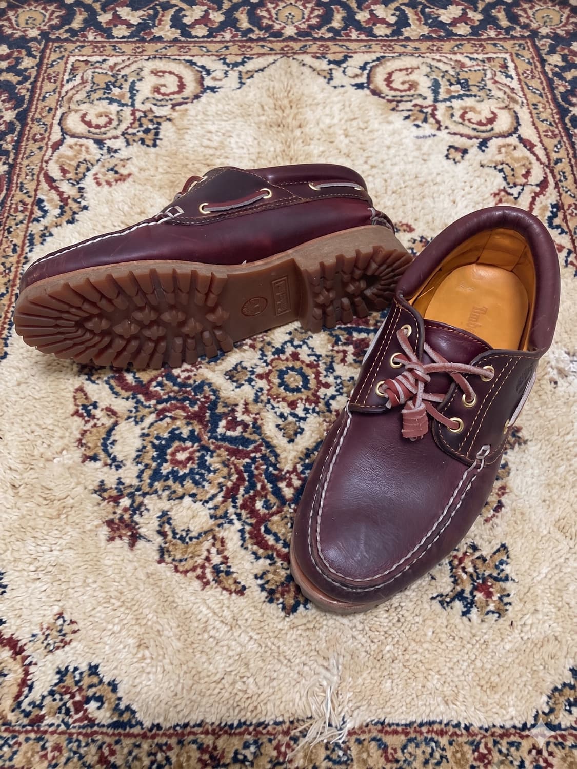 (260)팀버랜드 3아이 보트슈즈 버건디 상품이미지1