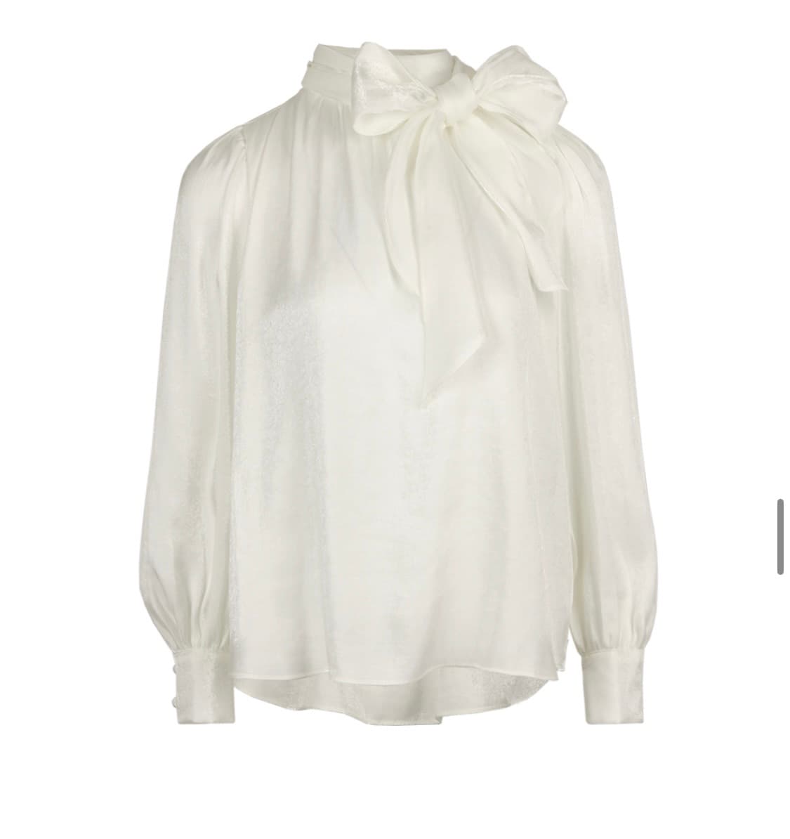 Glitter Puff Ribbon Blouse 상품이미지1