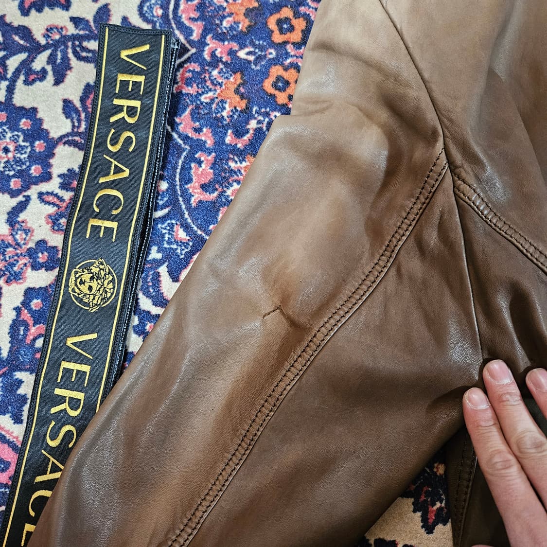 베르사체(VERSACE) 램스킨 클레식 노치드 라펠 카라넥 자켓 52 상품이미지10