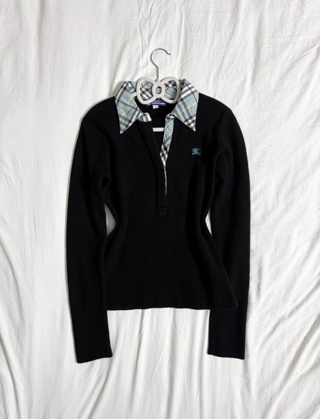 버버리 블루라벨 니트 셔츠 상품이미지1