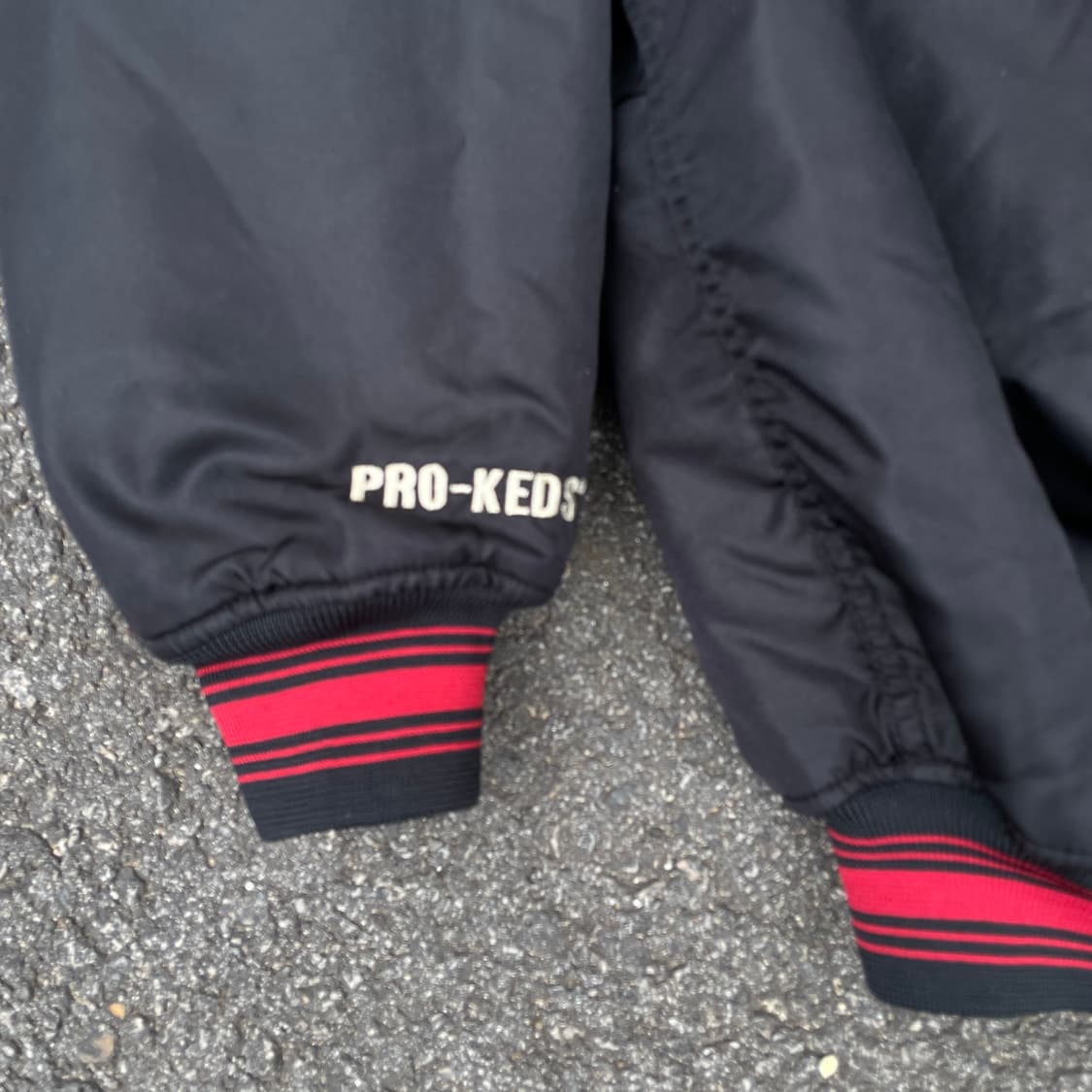 90s PRO-KEDS 프로케즈 재팬 빅로고 봄버 자켓 블루종 마원 3L 상품이미지5