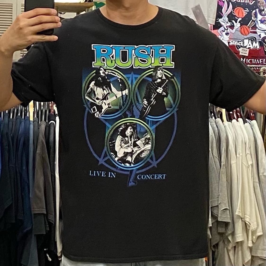 레어 00s USA G 러쉬 RUSH 락티셔츠 상품이미지4