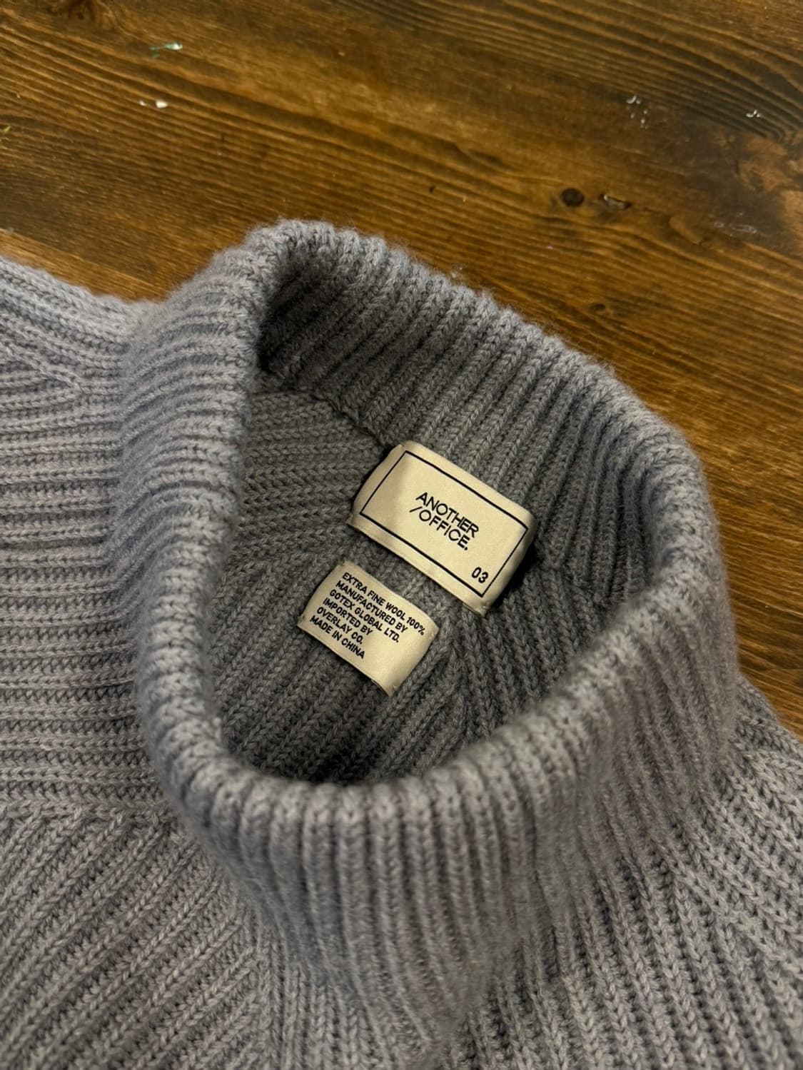 어나더 오피스 모호크넥 니트 골지타입 남성 105 상품이미지7