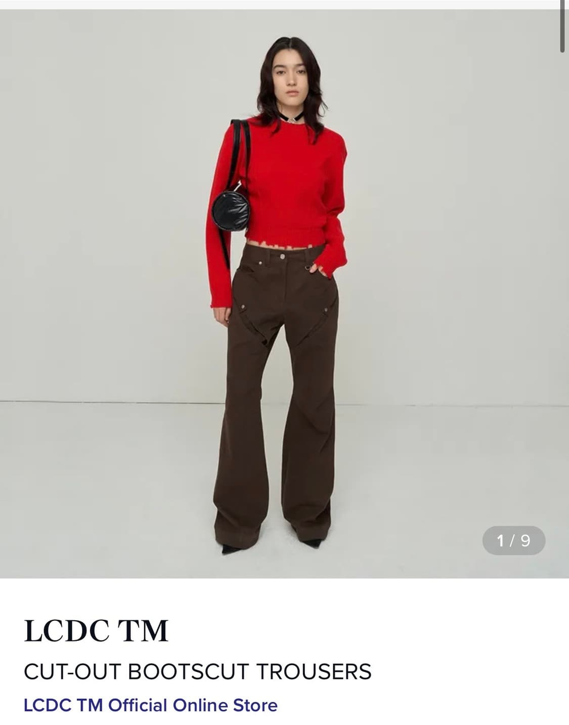 LCDC 컷아웃 부츠컷 트라우져 S 상품이미지1