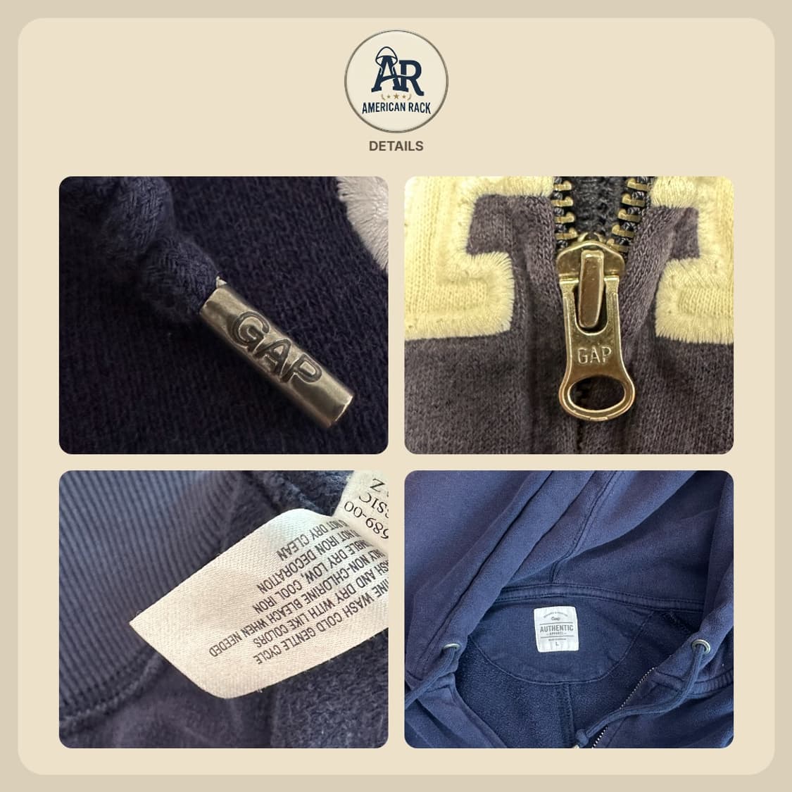 GAP NAVY ZIPUP 상품이미지4
