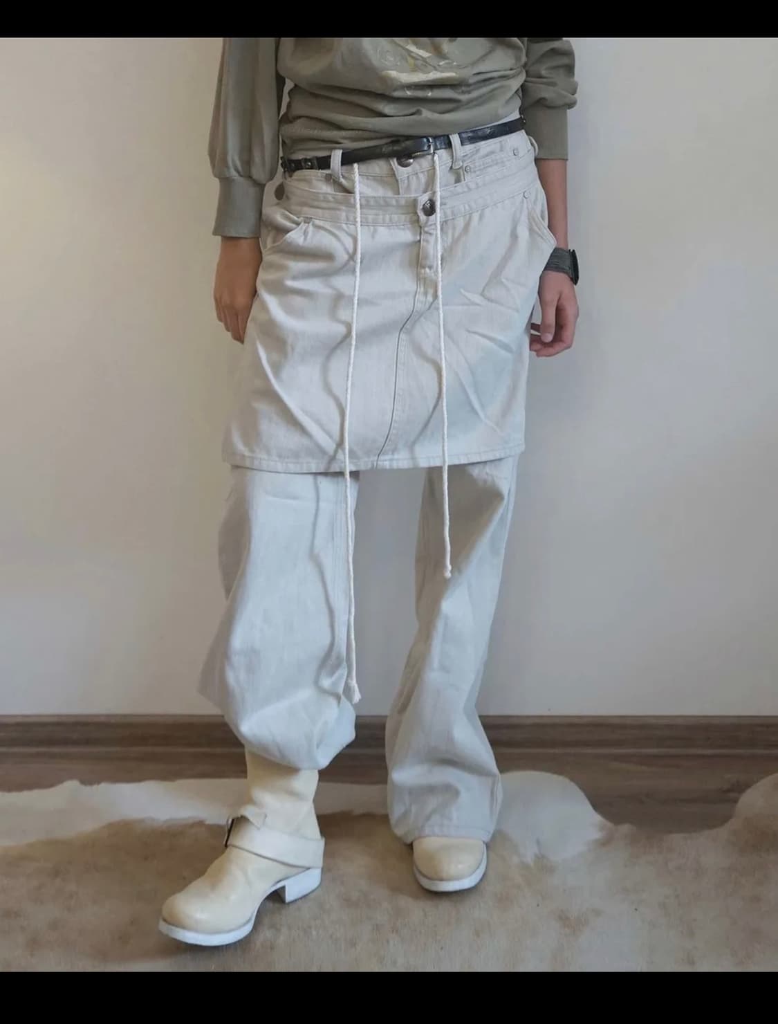 스컬프터 레이어드 팬츠 상품이미지1