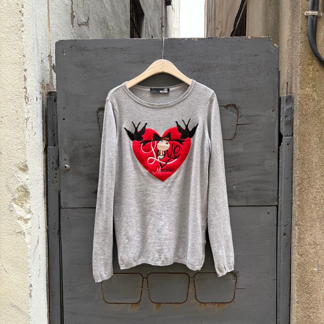 모스키노 하트 자수 니트 상품이미지5