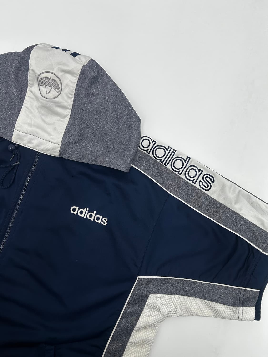 아디다스 배색 반팔 후디 져지 상품이미지2