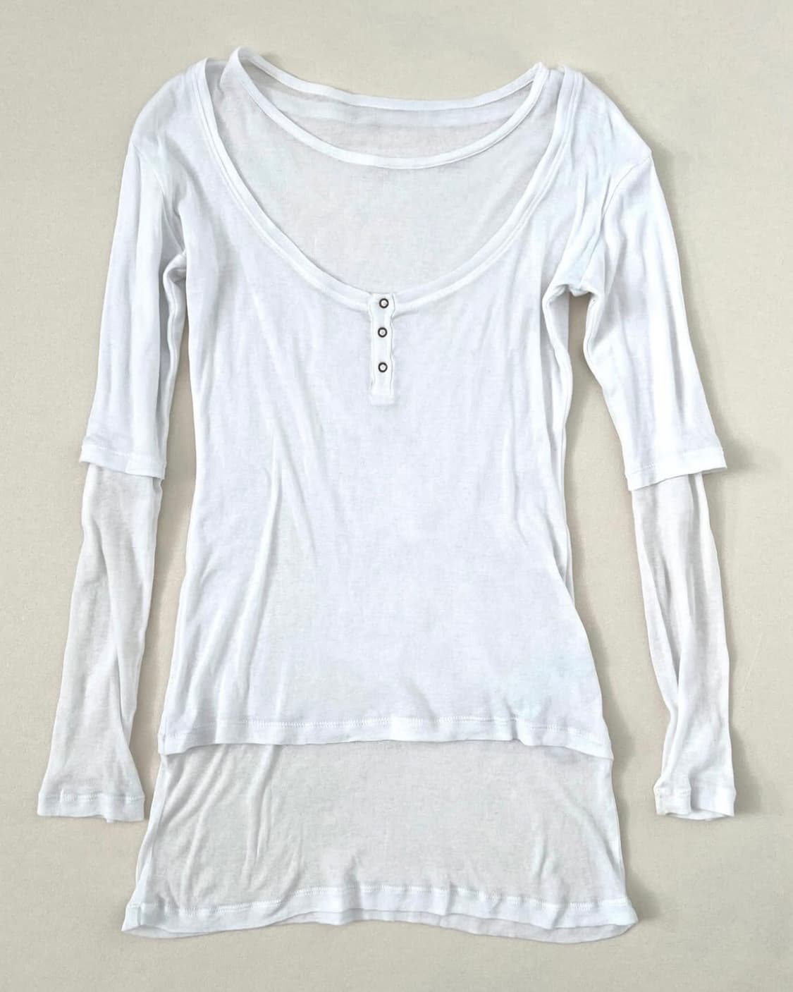 [XS,S,M]기마구아스 Gemma 레이어드 드레스/화이트 상품이미지3