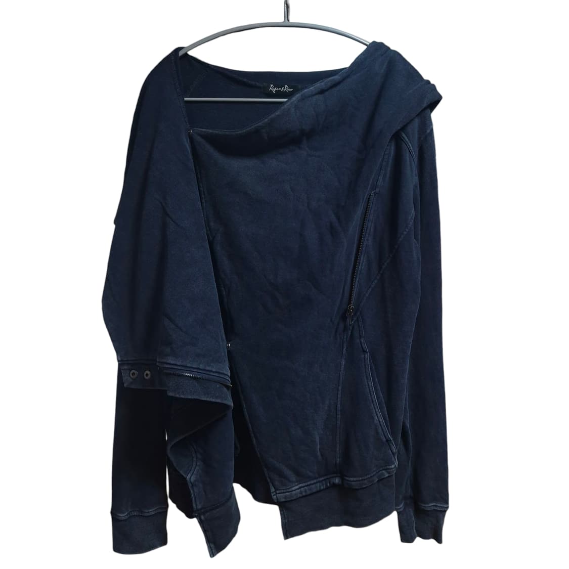 네이비 변형 후드 자켓 상품이미지5