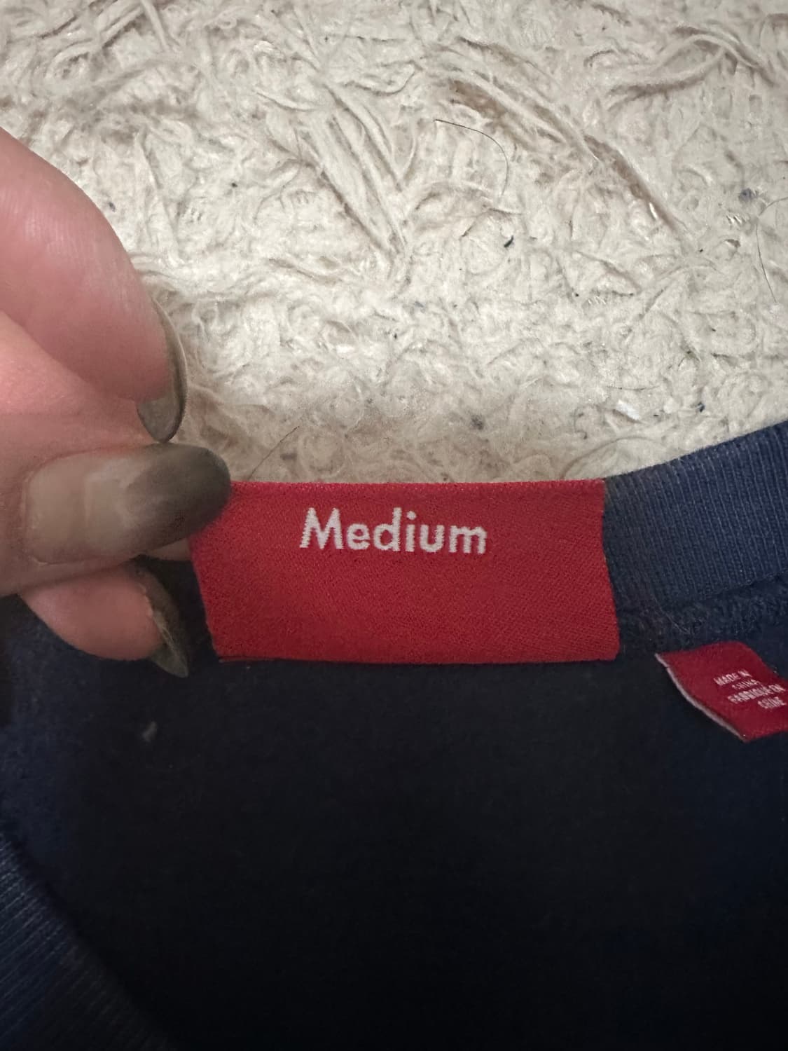 슈프림 박스로고 스웻셔츠 네이비 m 상품이미지7