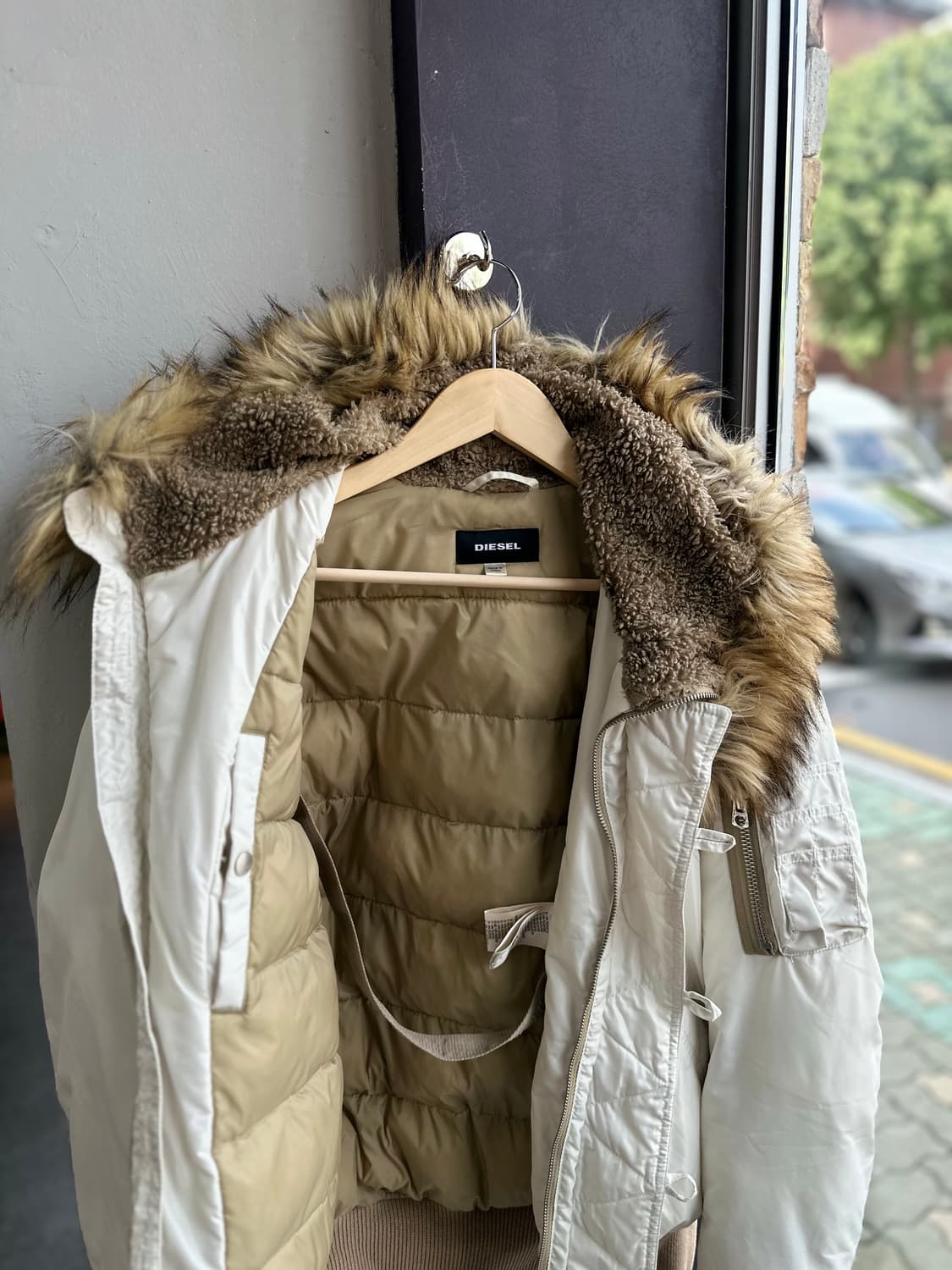 L/ 디젤 MA-1 나일론 퍼 패딩점퍼 상품이미지5