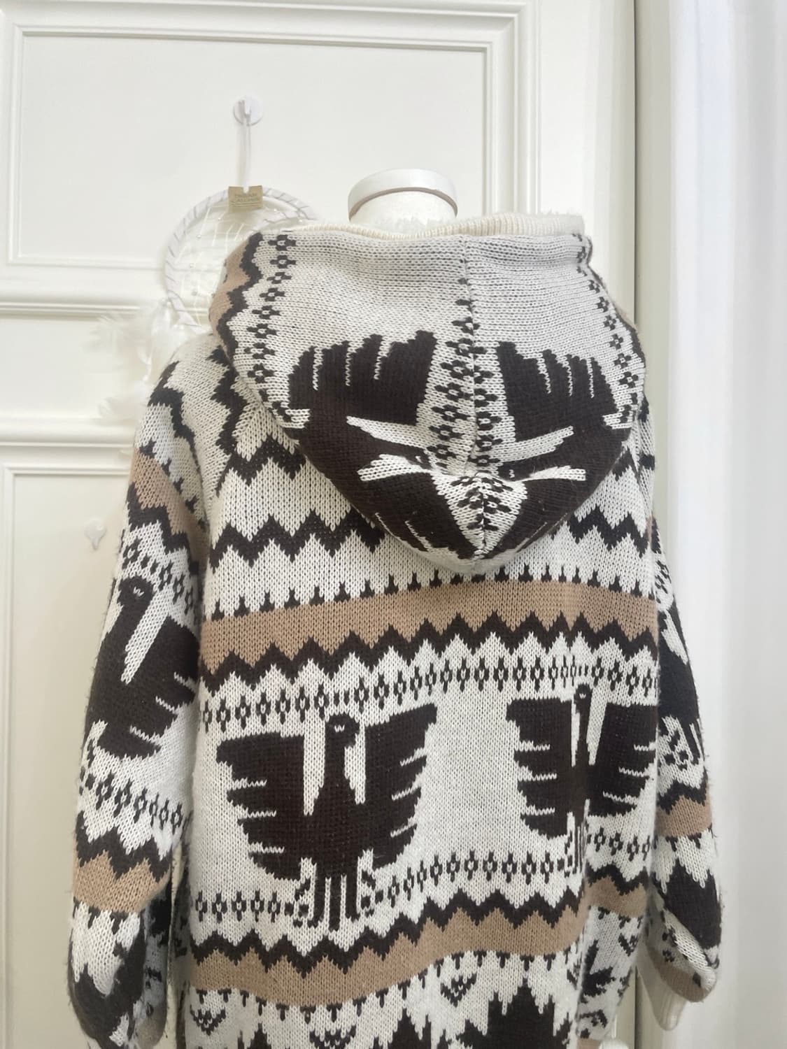 ivory brown inner fur pocket loose cowhi 상품이미지4