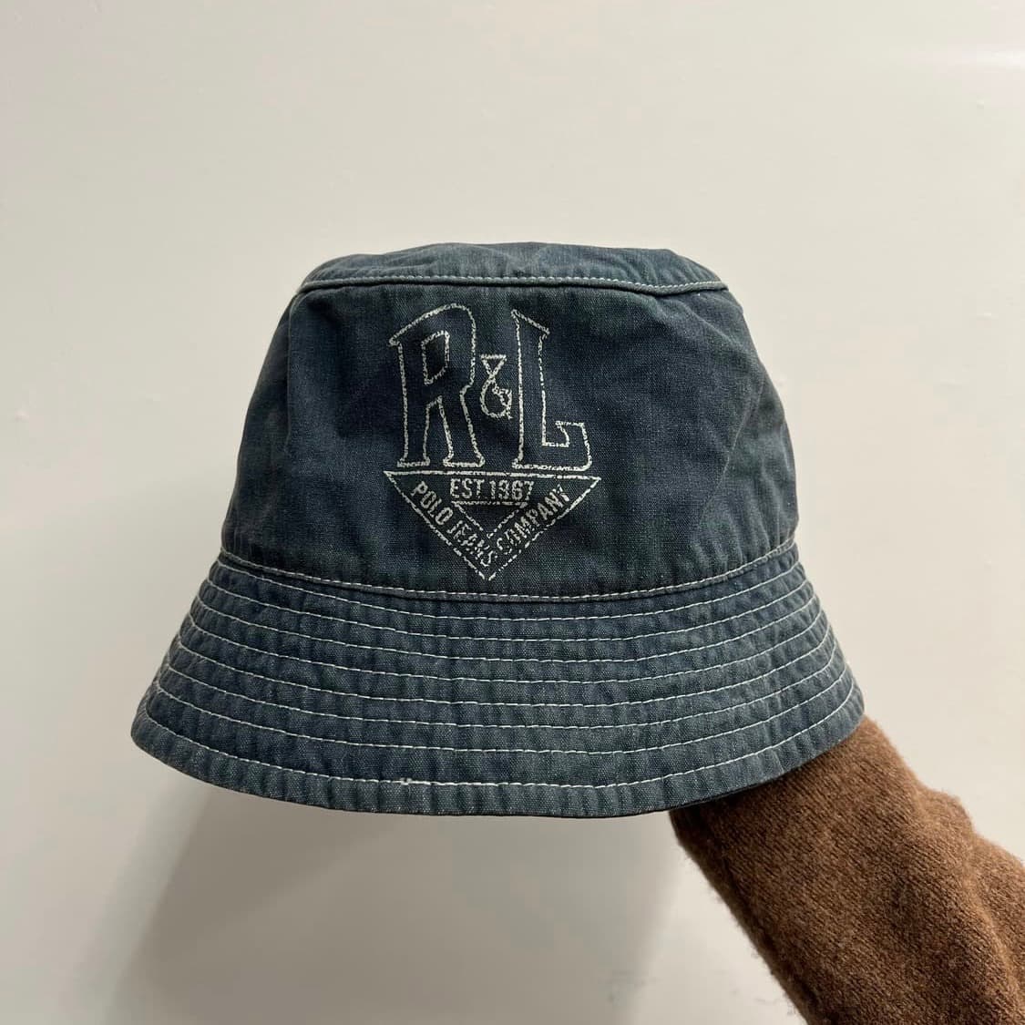 폴로 90s y2k 샴브레이 버킷햇 상품이미지2