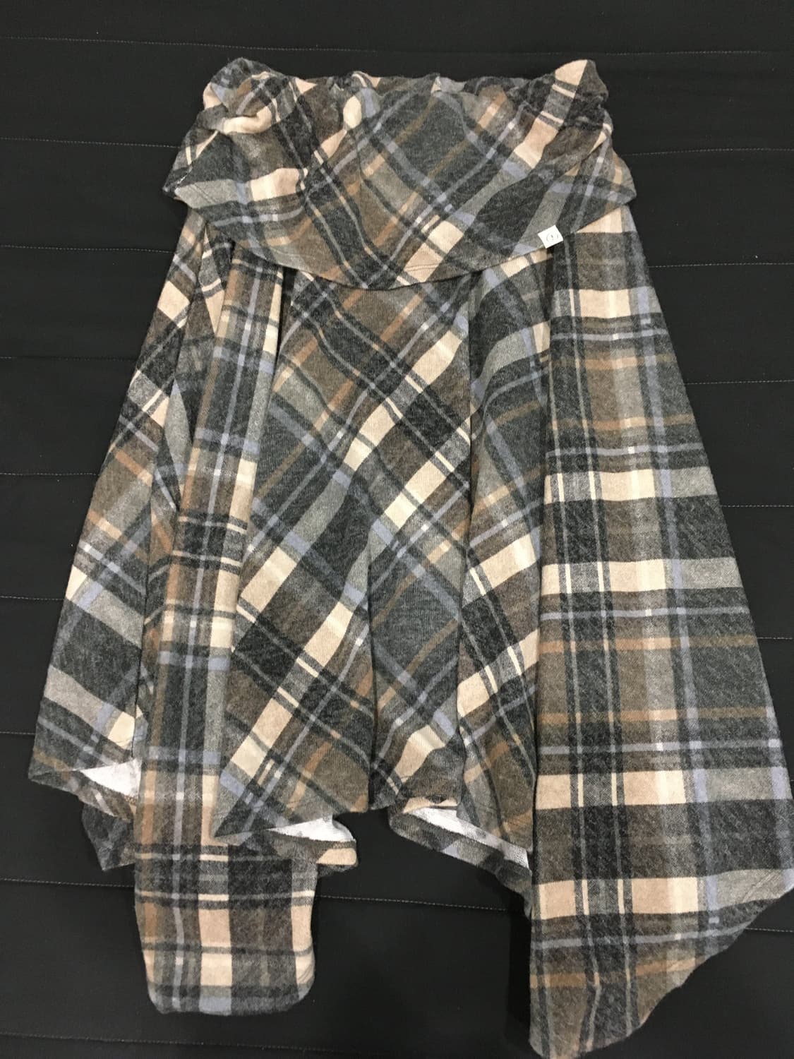 펀프롬펀 JERSEY DRAPE SKIRT, CHECK 상품이미지1