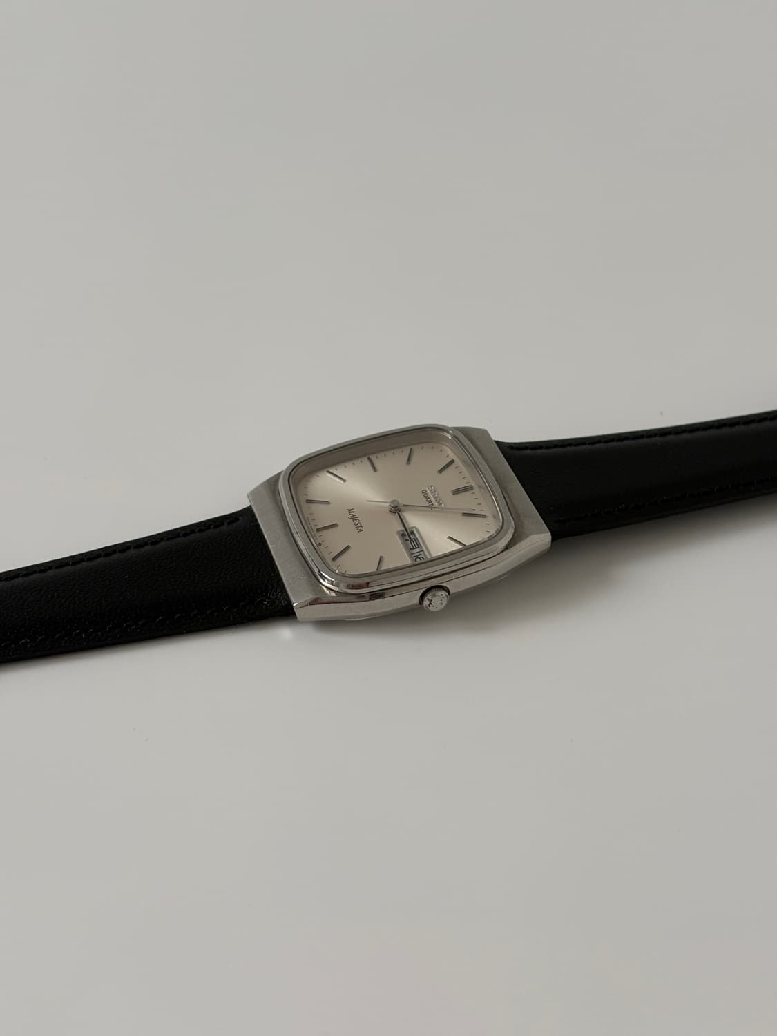 1980s Majesta Champagne Silver Quartz 상품이미지4