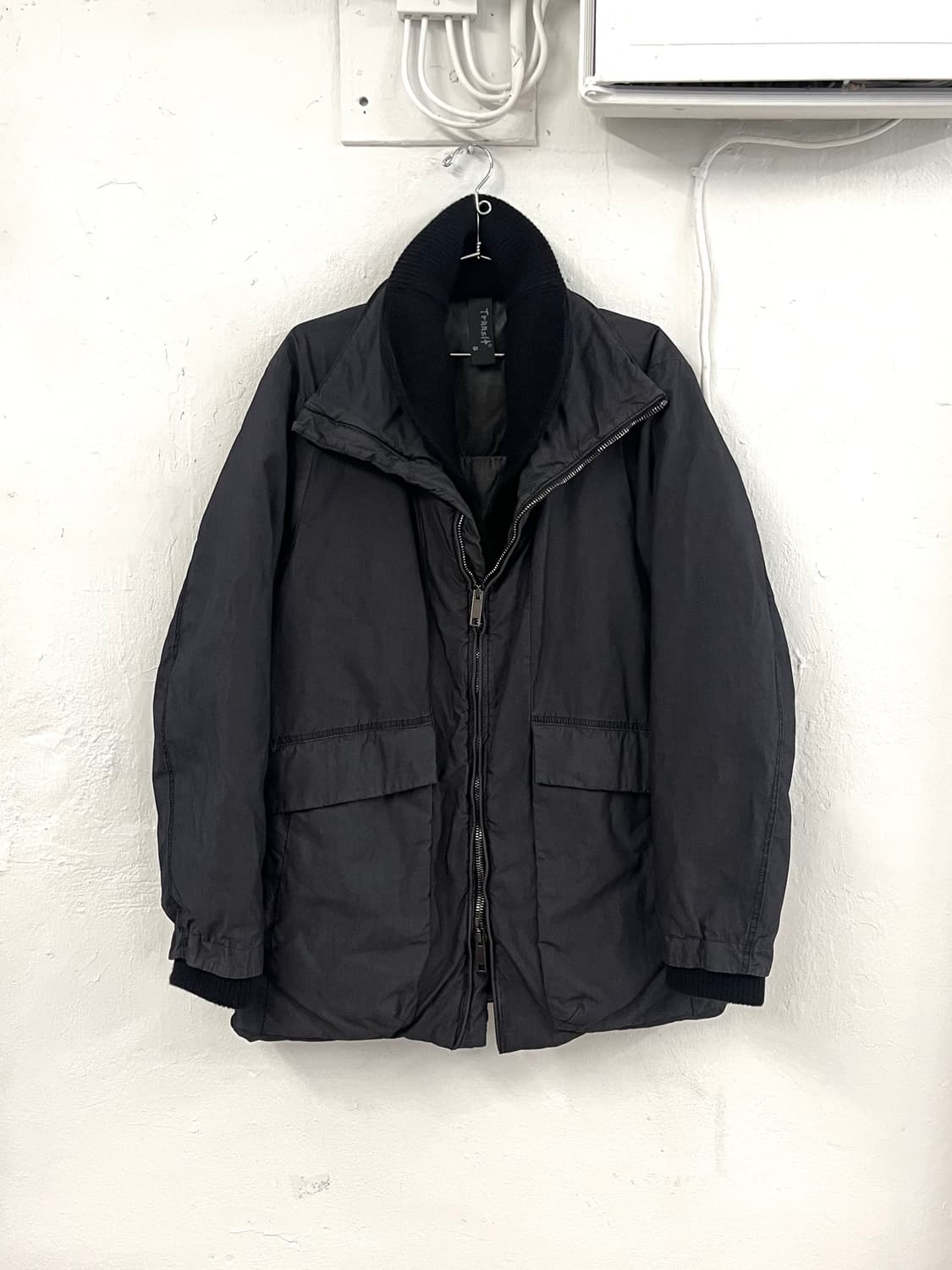 트랜짓 코팅 코튼 하이넥 자켓 상품이미지7