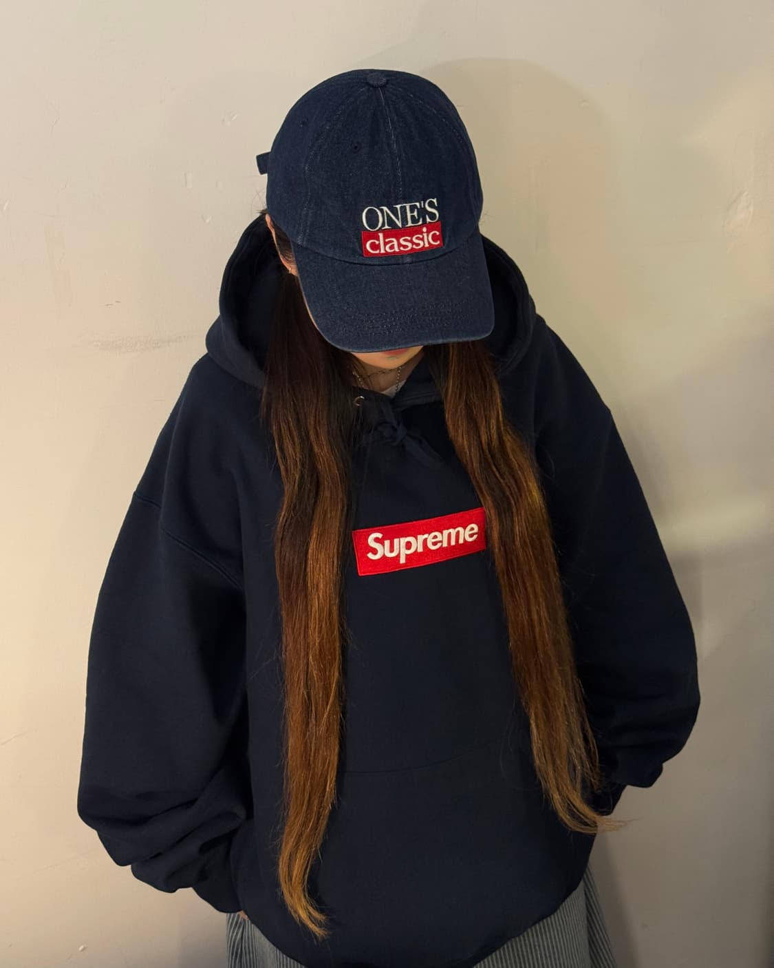 Supreme 레드 박스로고 오버핏 후드 상품이미지2