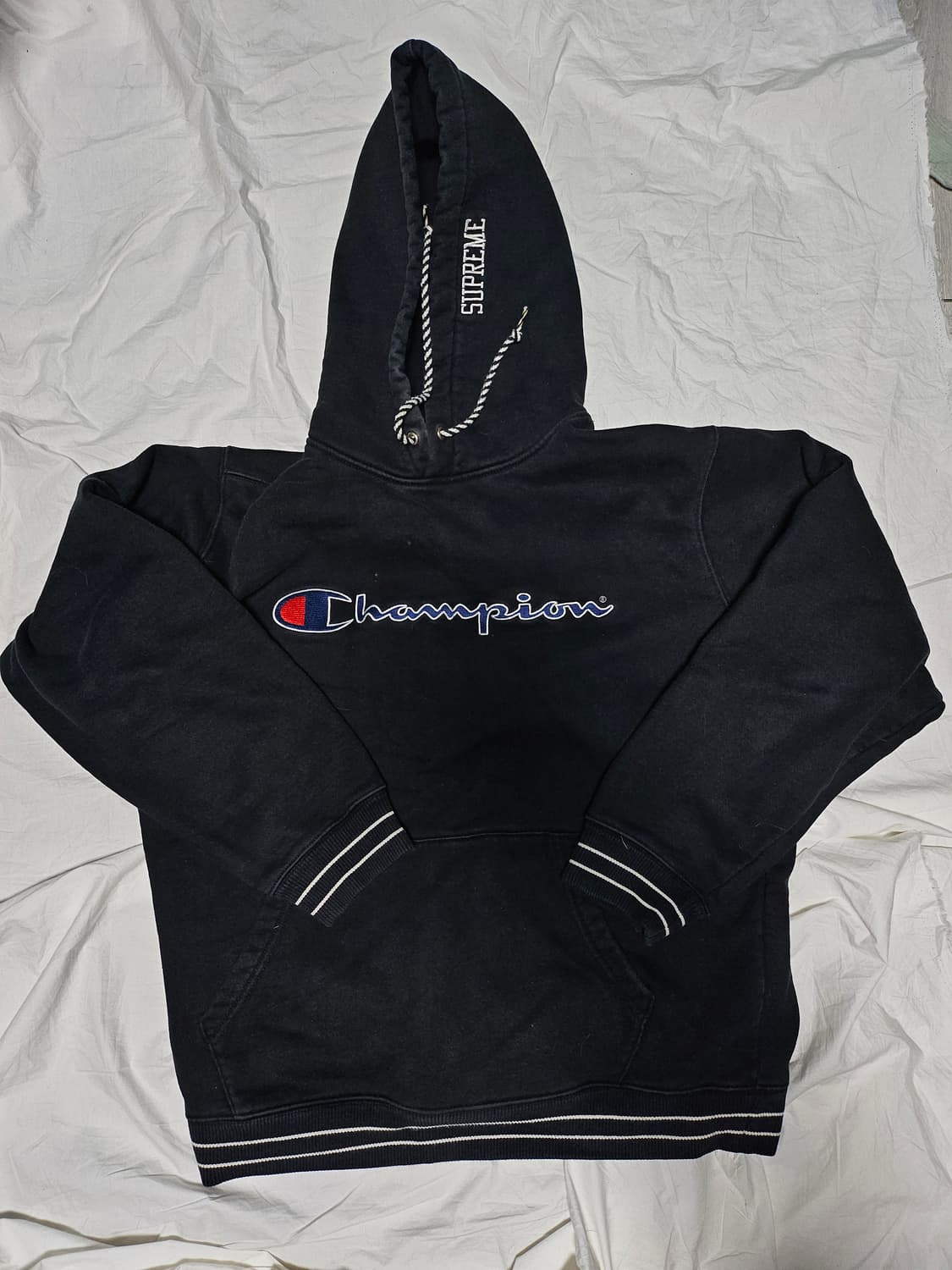 챔피언 X 슈프림 15fw 후드티  후디 L 상품이미지1