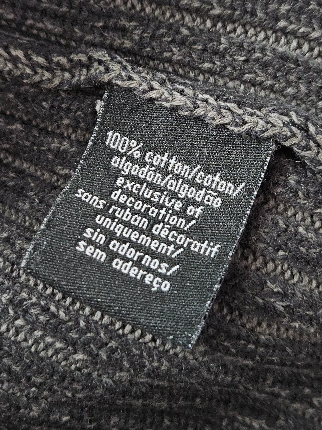 캘빈클라인 코튼 워싱 니트집업 자켓 가먼트다잉 머슬핏 S 95 상품이미지4