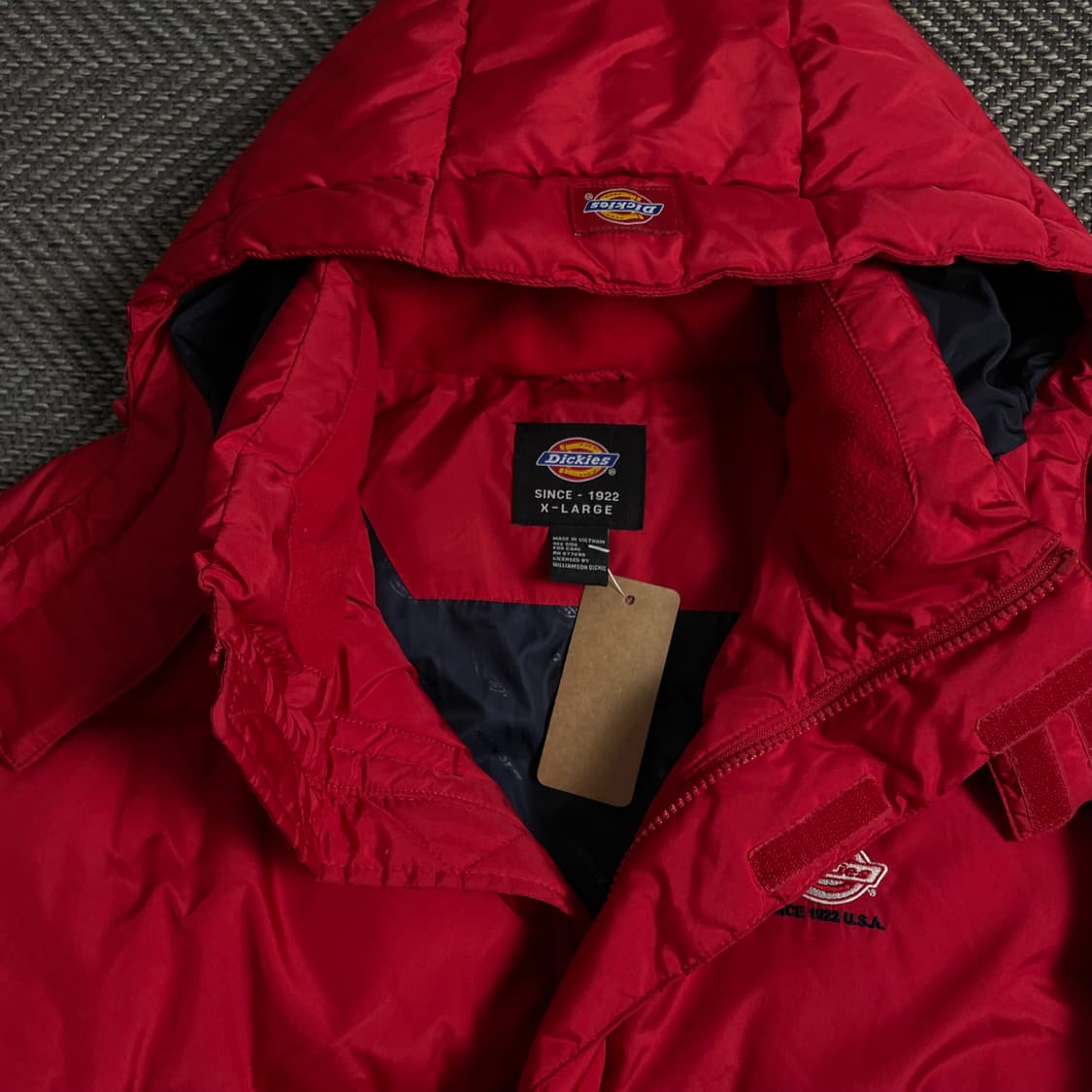 디키즈 USA 오리지날 퀼팅 경량 패딩 레드o 4495 상품이미지6