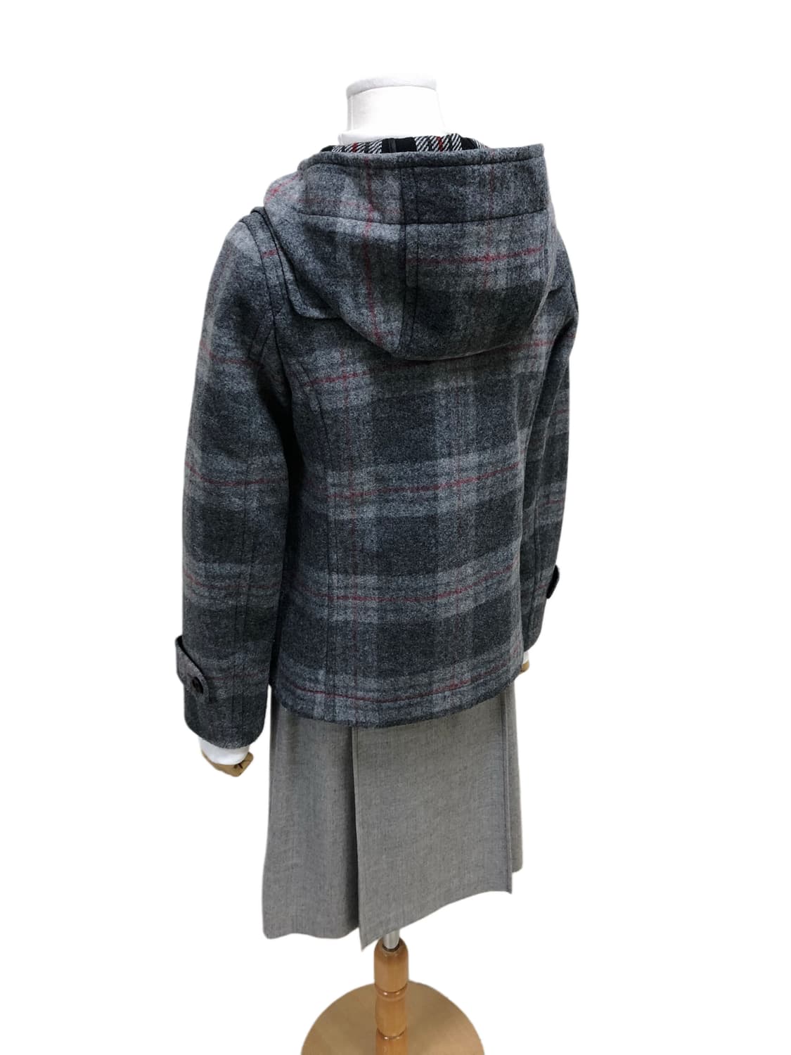 UNTITLED 체크 더플코트 상품이미지8