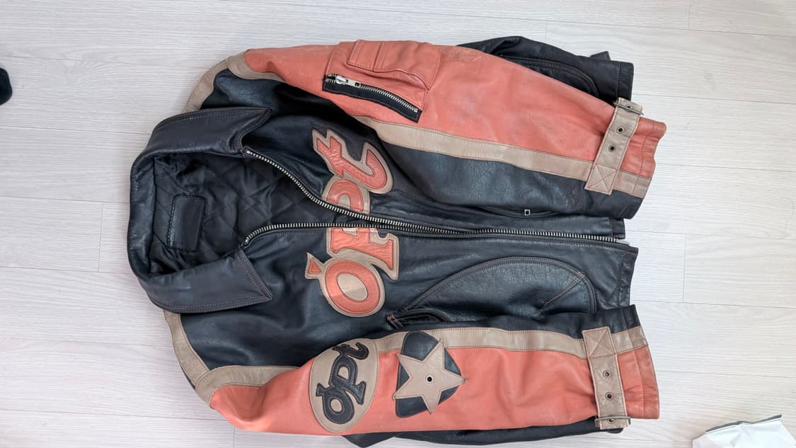 Opt 레더자켓 카우보이 모터사이클 점퍼 y2k 상품이미지1