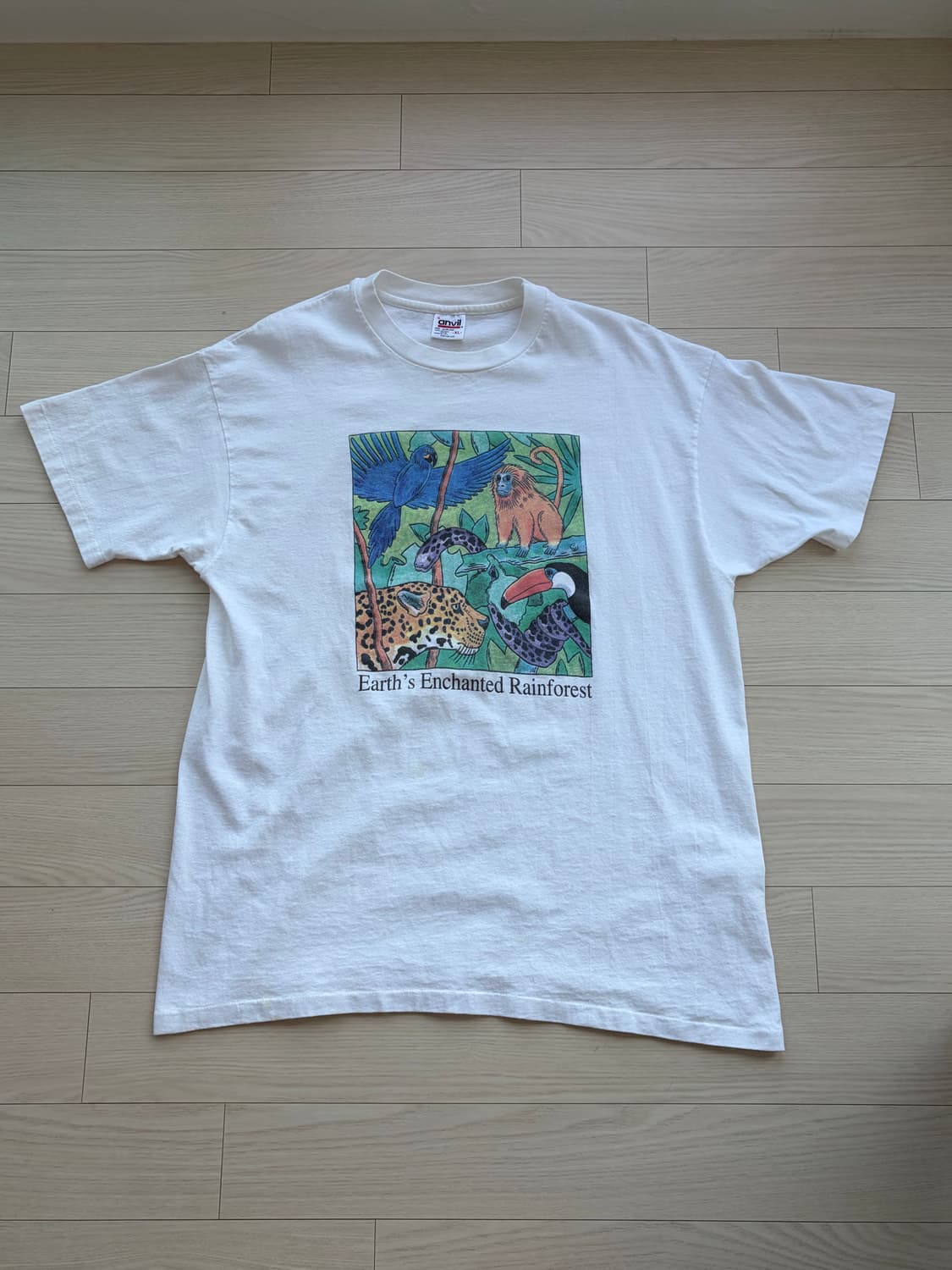 90s 싱글 스티치 아메리칸 빈티지 anvil 반팔 XL (105) 상품이미지2