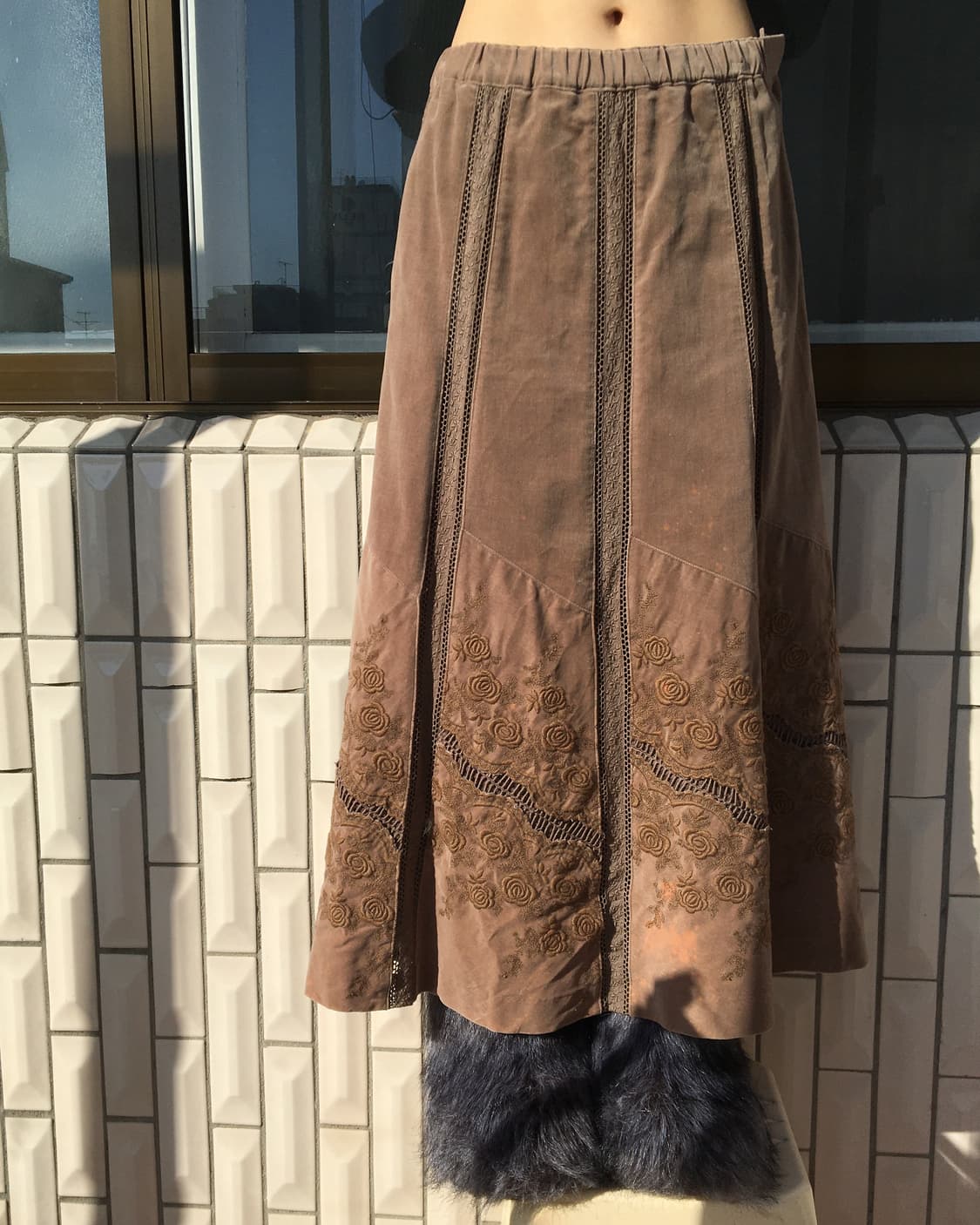 Flower point long skirt 상품이미지4