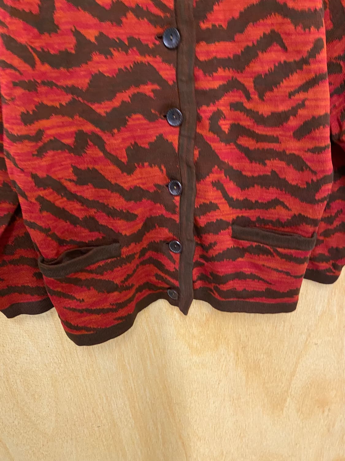 80s YVES SAINT LAURENT zebra cardigan 상품이미지5