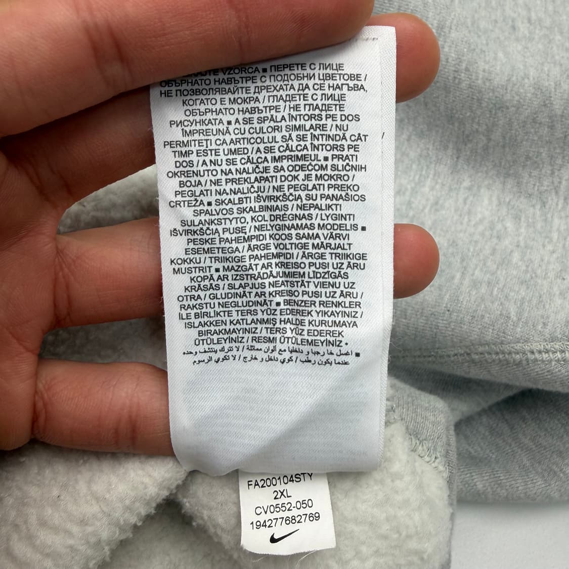 나이키 NRG 솔로스우시 그레이 후드티 2XL 상품이미지10