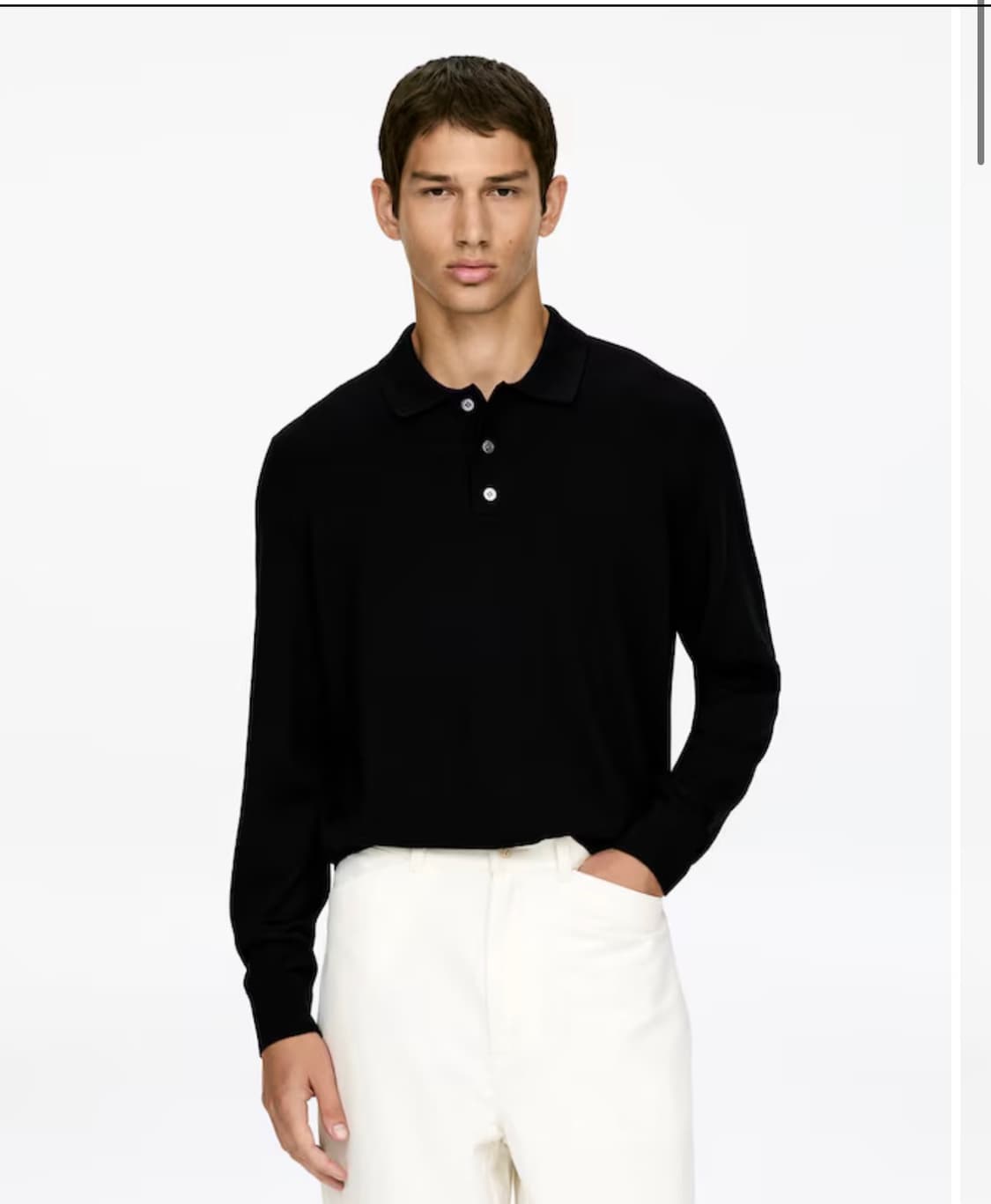 아르켓 카라 메리노 니트 L 상품이미지2