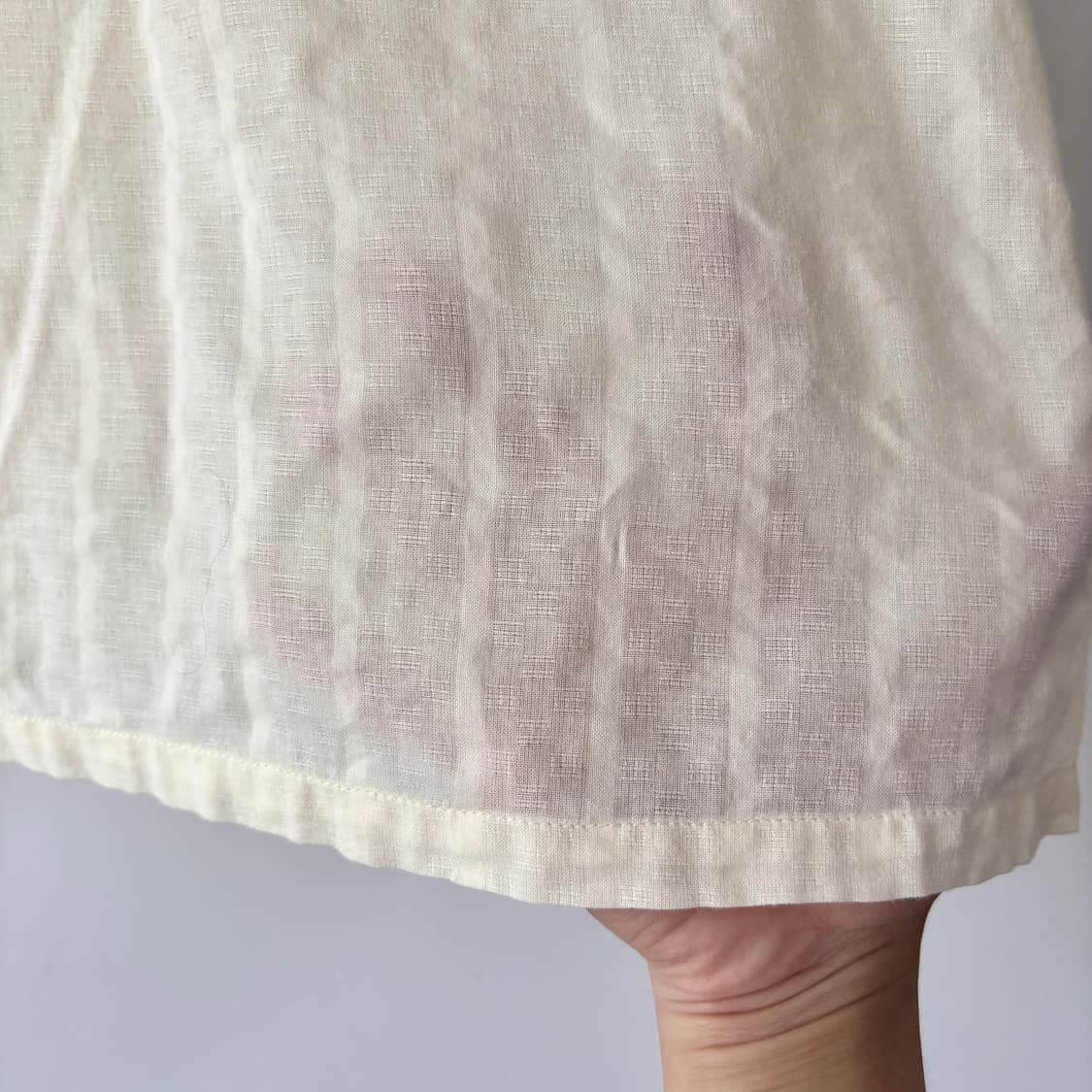 아이보리 반팔 후드 블라우스 상품이미지6