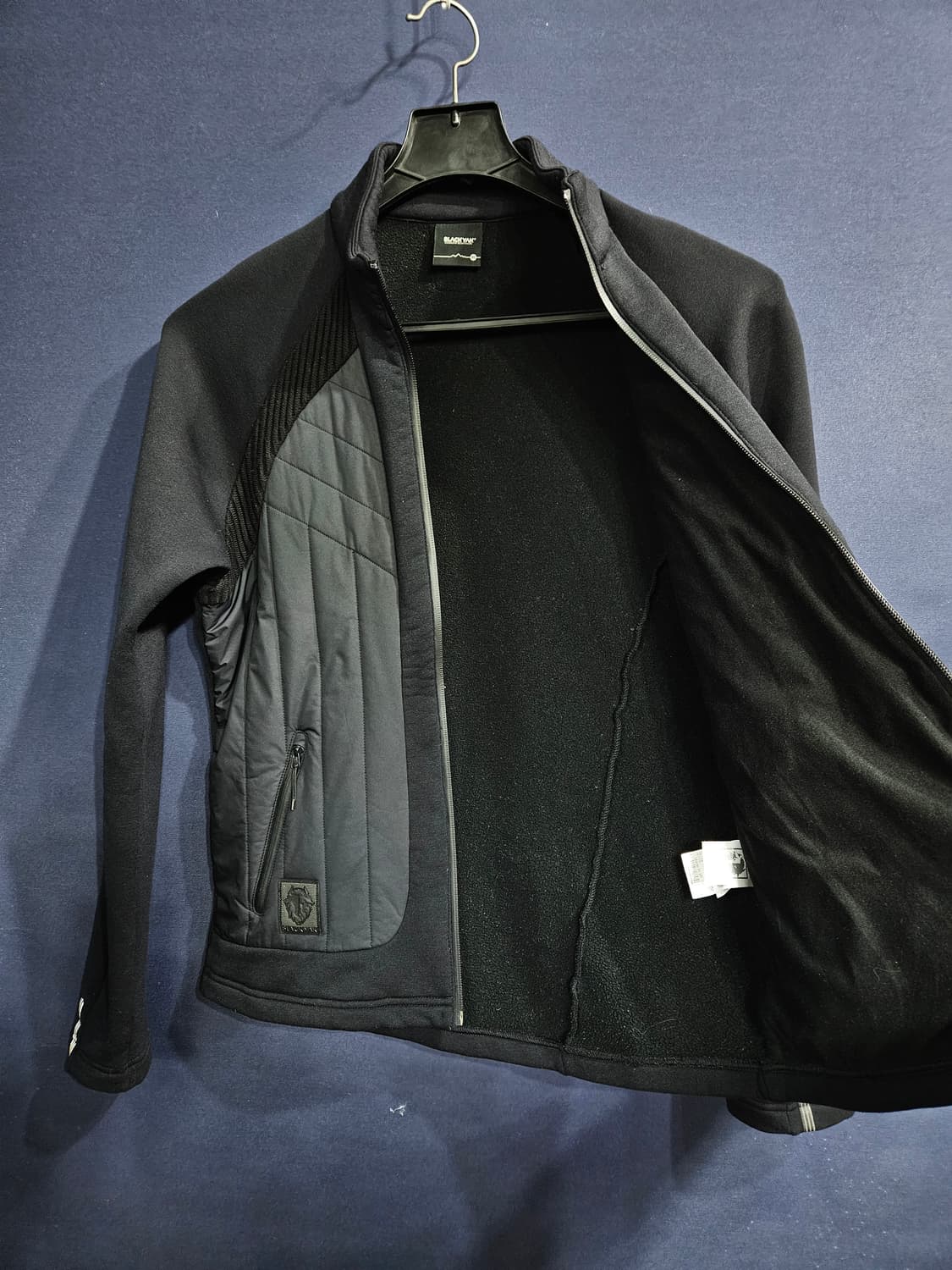 블랙야크 블랙 남성 슬림핏 95 기모 집업자켓  상품이미지8