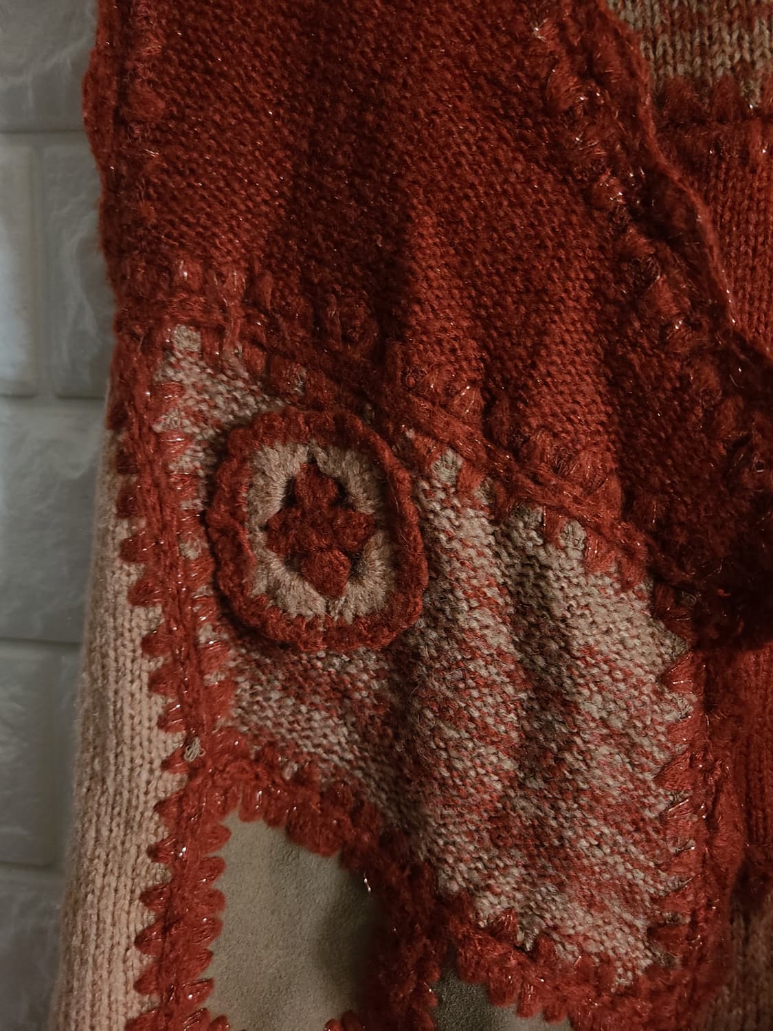 써스데이 크로셰 니트 조끼 상품이미지5