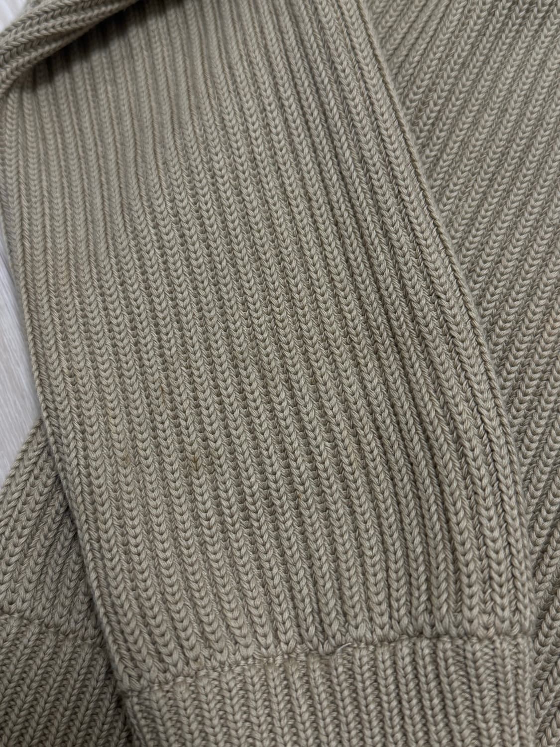 메종 마르지엘라 리브 집업 니트 하이넥 가디건 (S) 베이지 상품이미지7