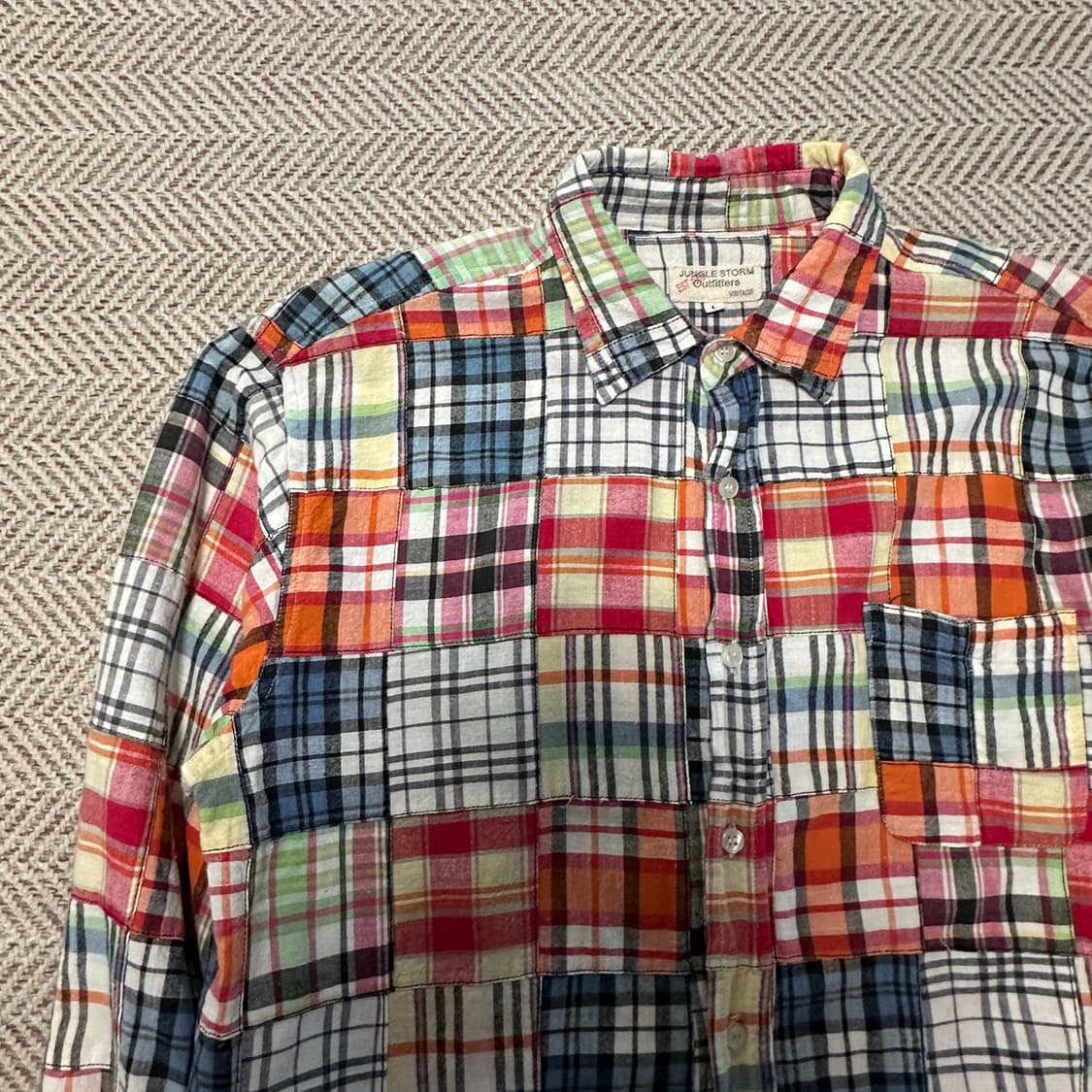 JUNGLE STORM patchwork shirt 상품이미지3