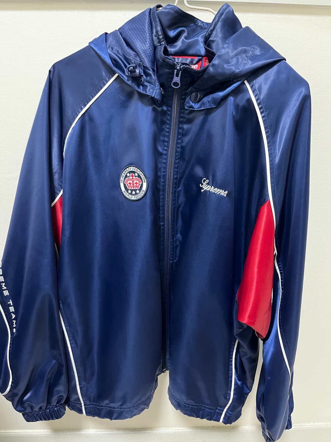 슈프림 사틴 후드 트랙 자켓 네이버 24ss 상품이미지1