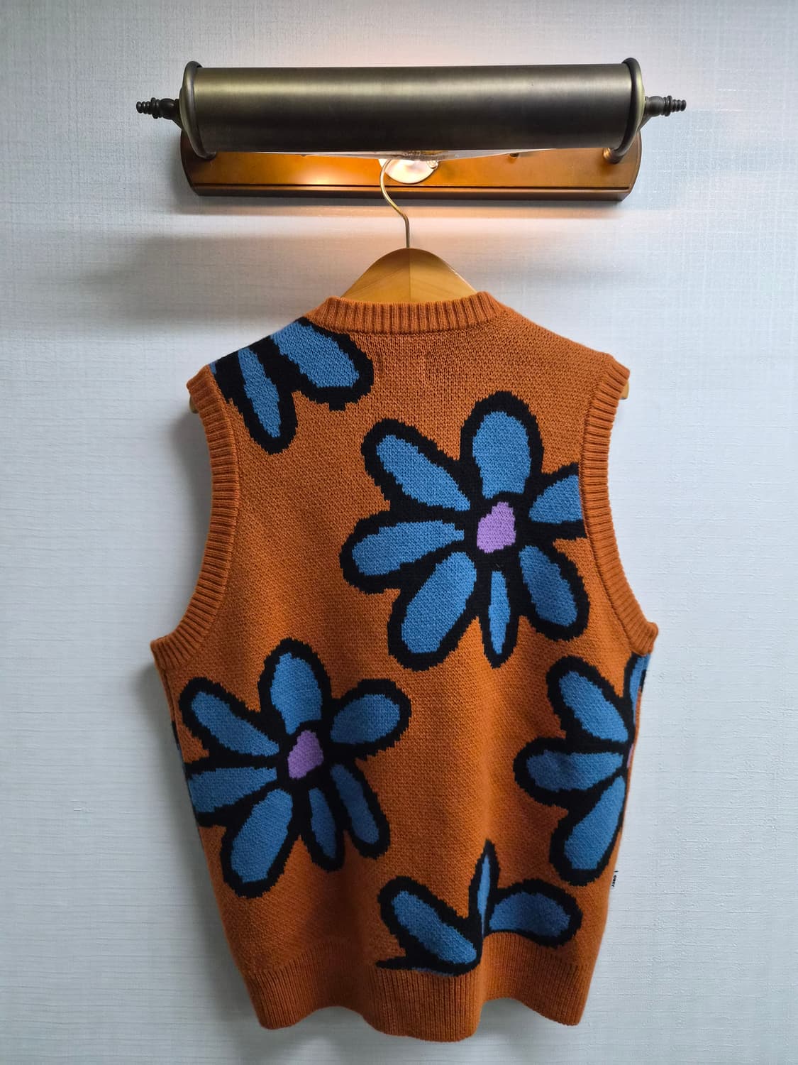 M) OBEY 오베이 플로랄 니트 베스트 (조끼) 팝니다 상품이미지2