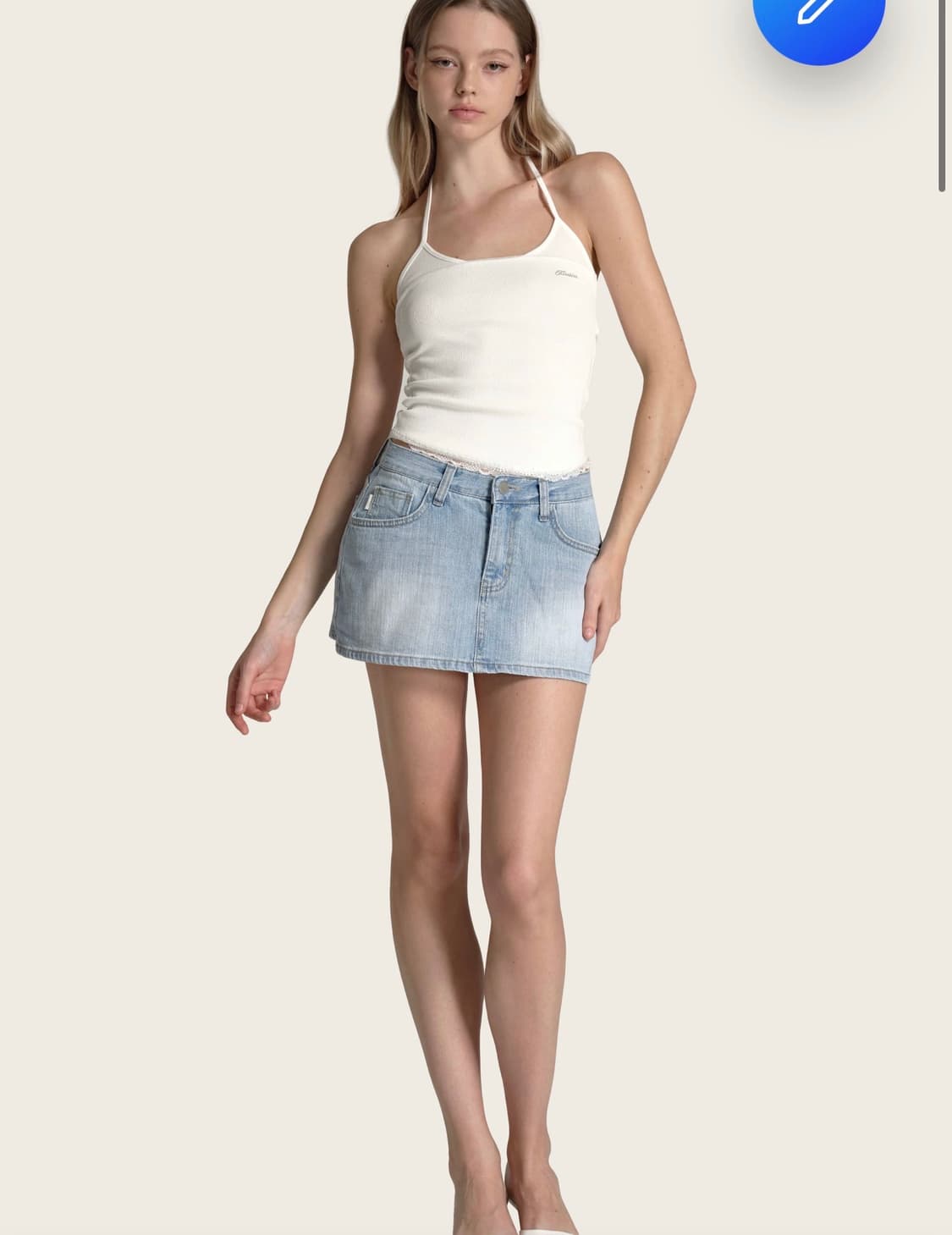 클리시어 에브리 라이트 데님스커트 m 새상품 상품이미지1