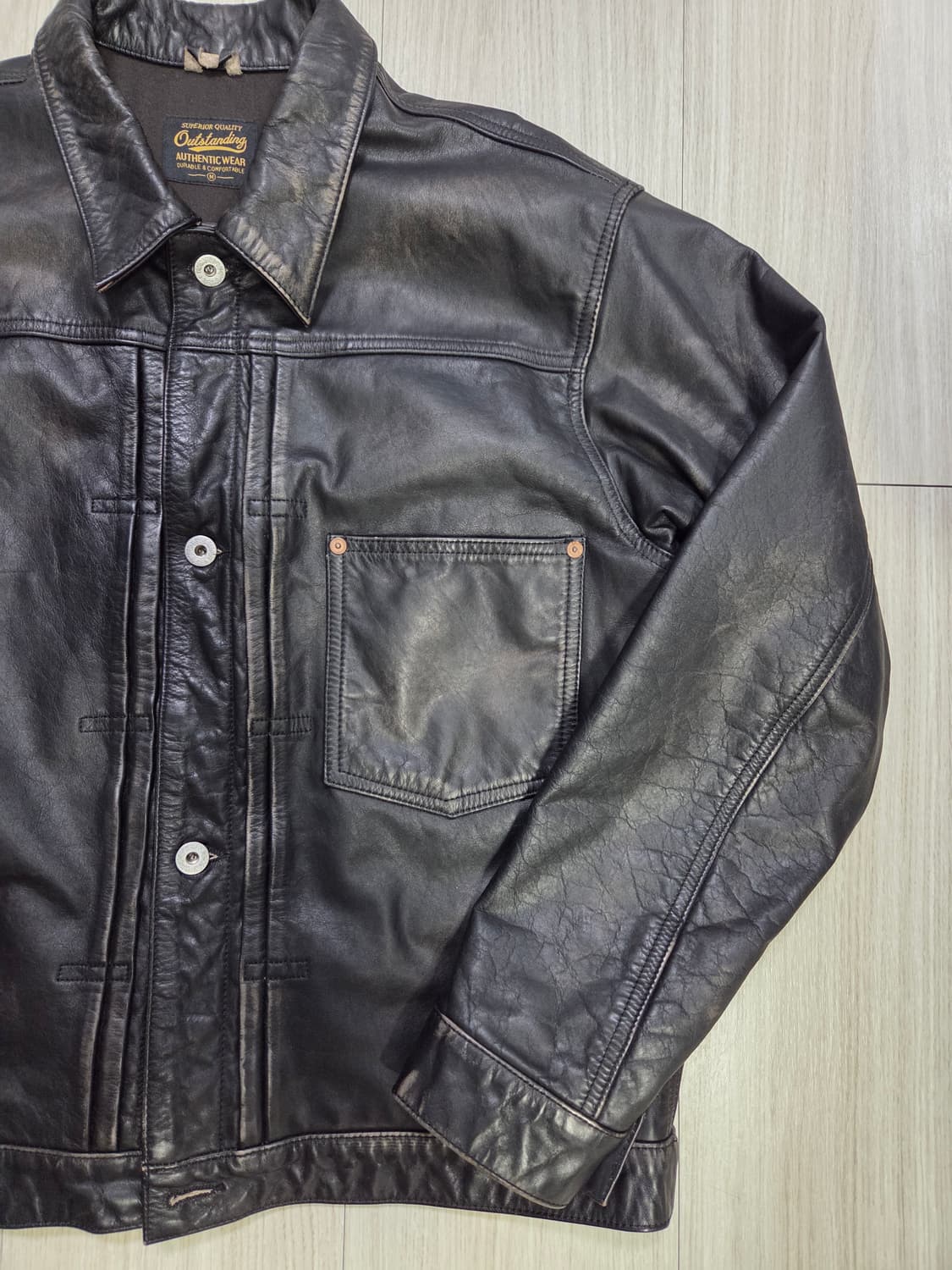 아웃스탠딩 대전판 레더자켓 m 상품이미지3